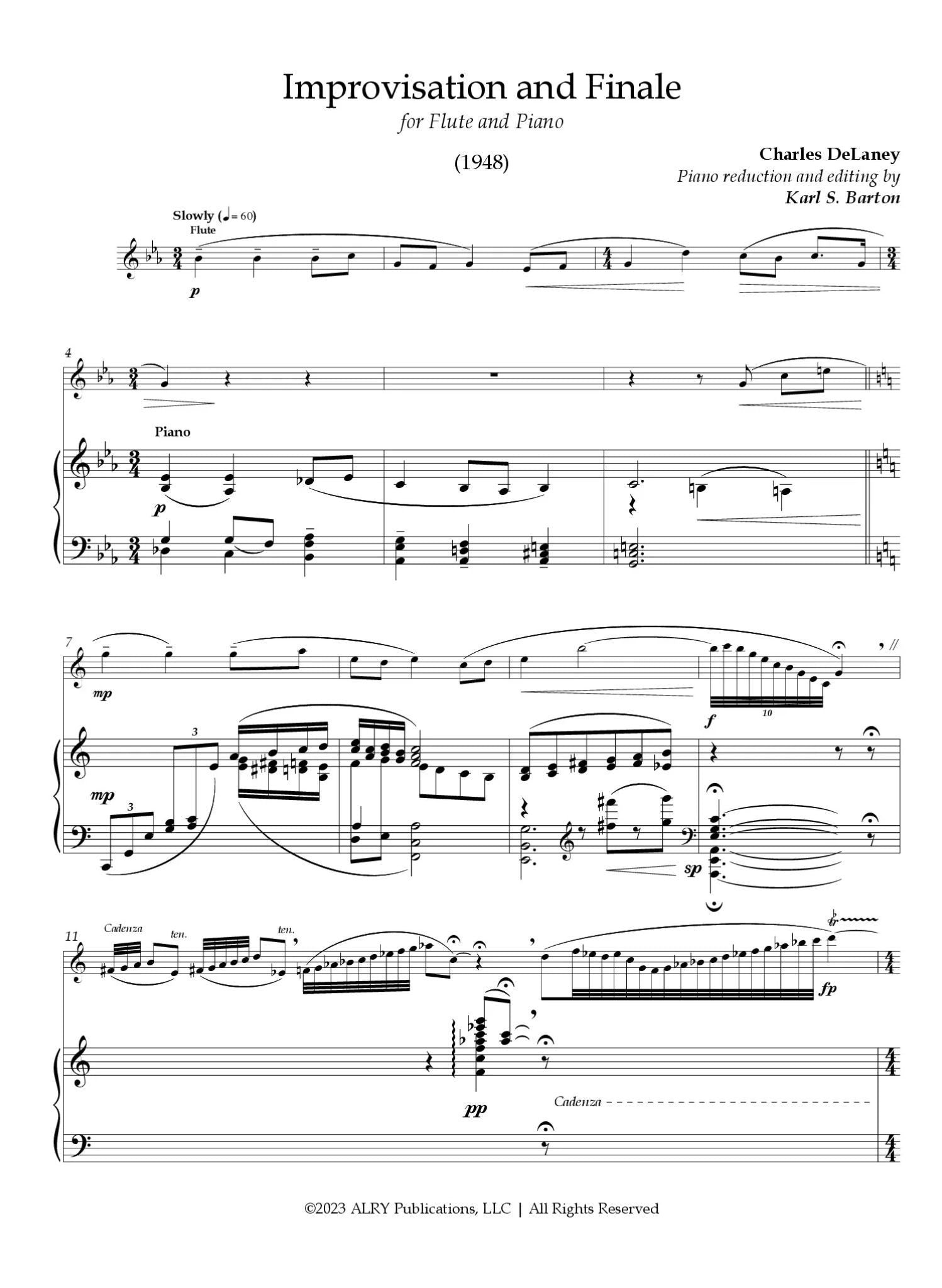 Delaney, C :: Improvisation and Finale