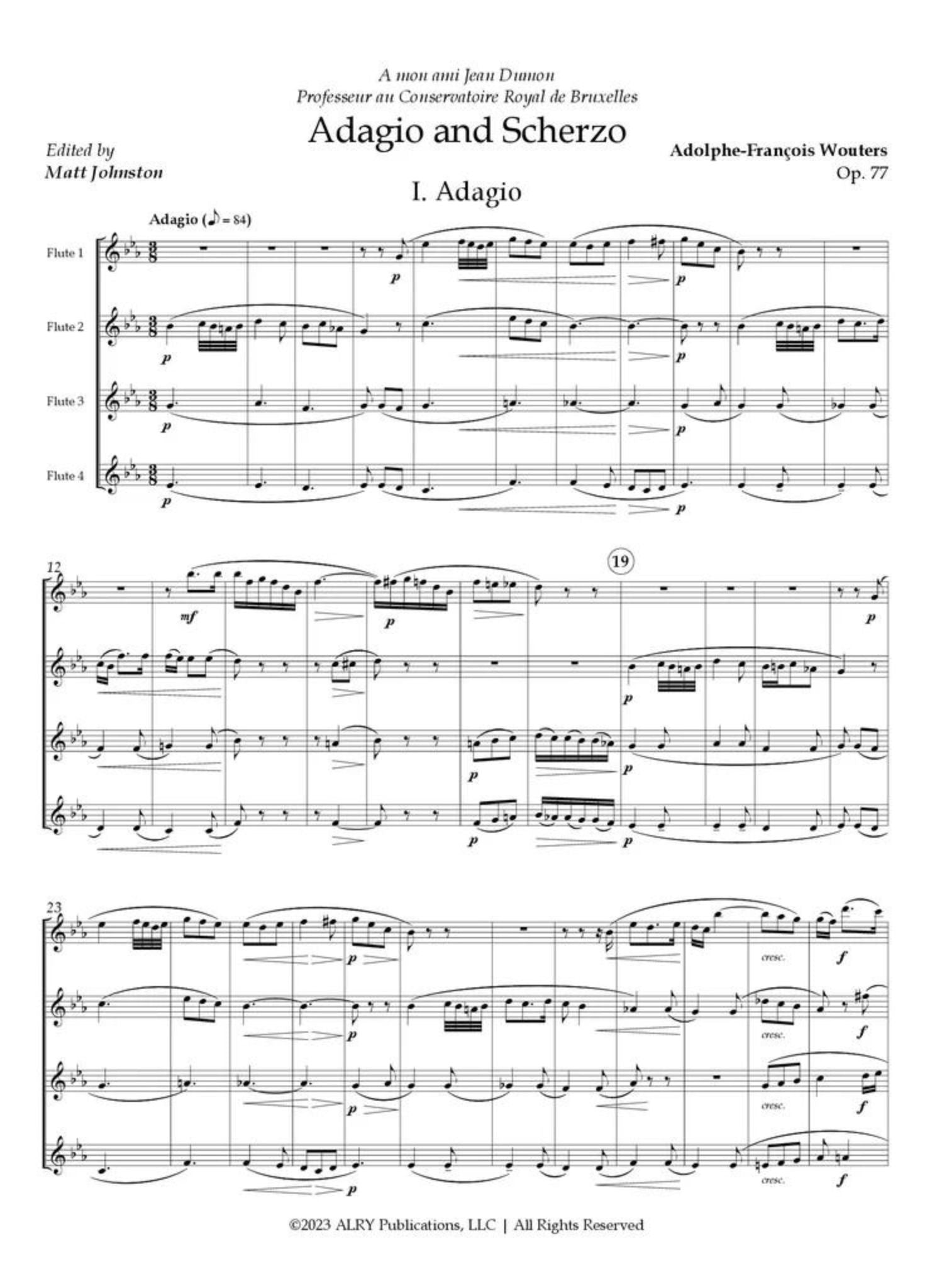 Wouters, AF :: Adagio and Scherzo