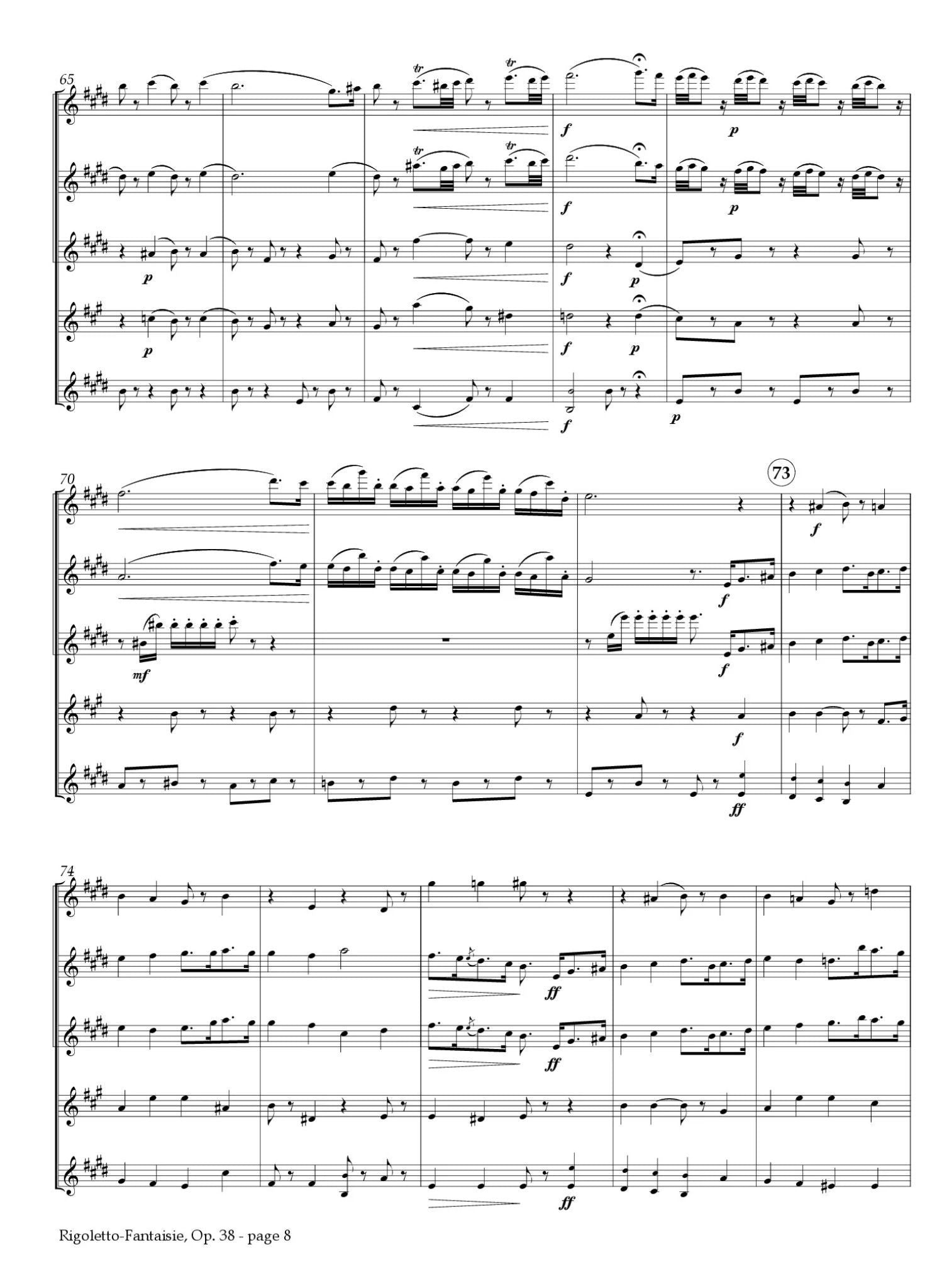 Rigoletto-Fantaisie Op. 38