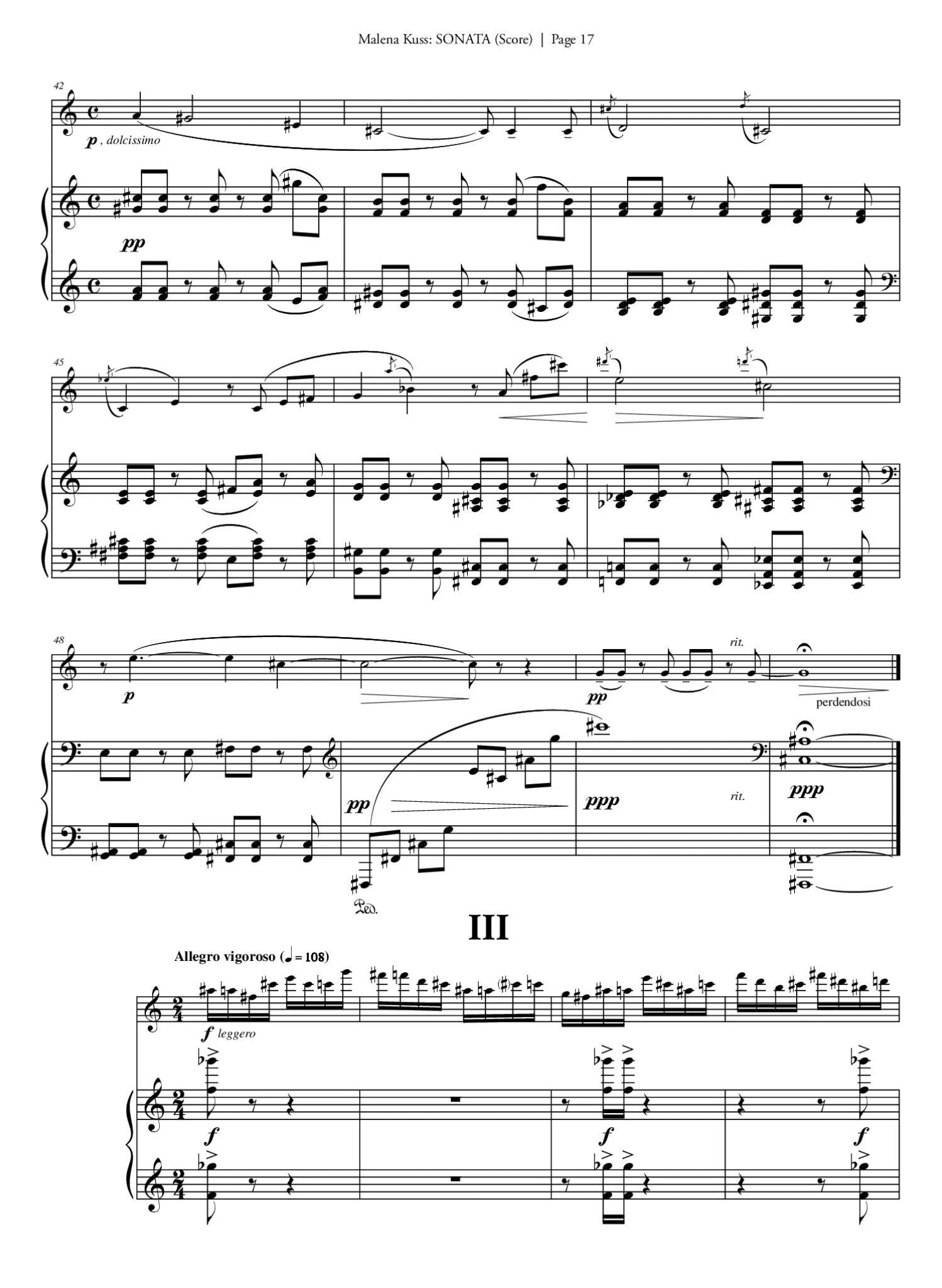 Kuss, M :: Sonata