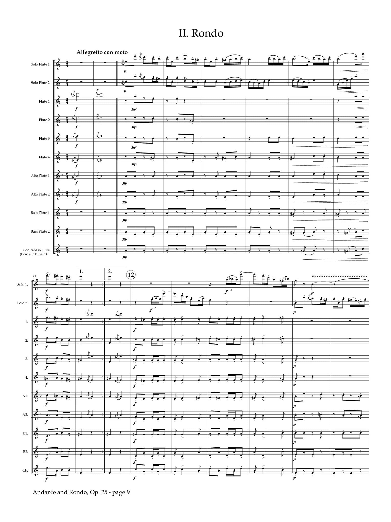Doppler, F :: Andante and Rondo