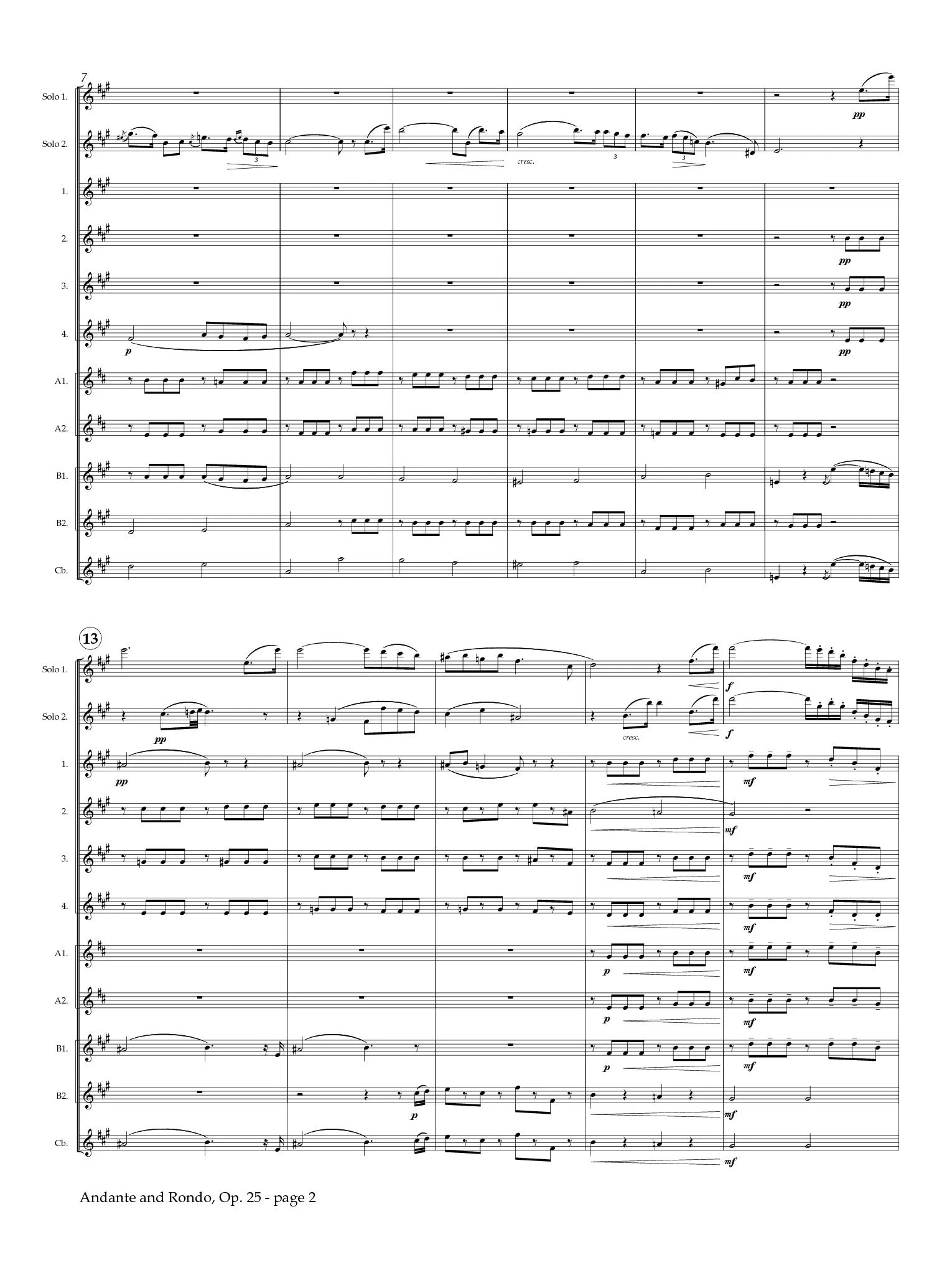 Doppler, F :: Andante and Rondo