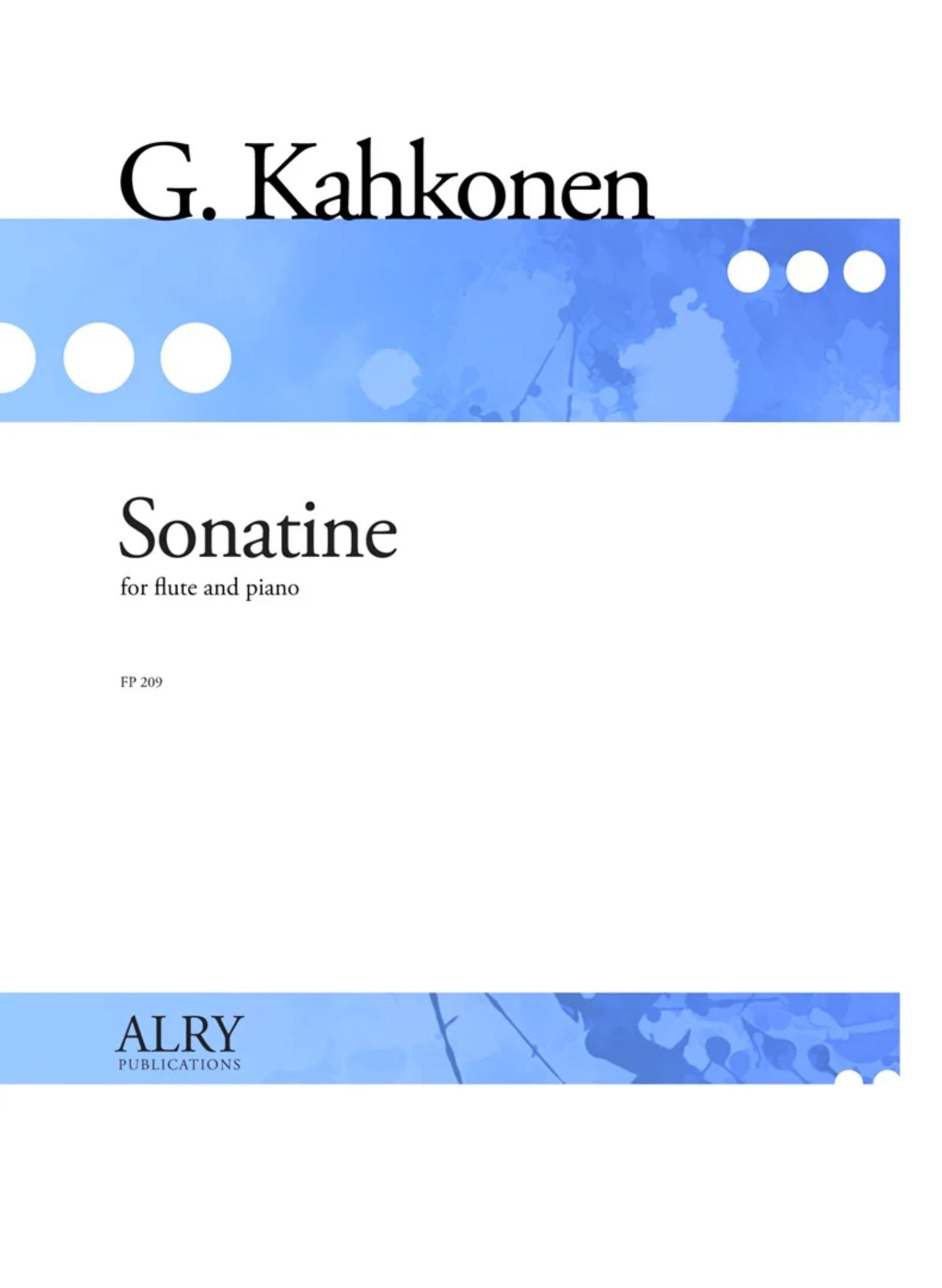 Kahkonen, G :: Sonatine