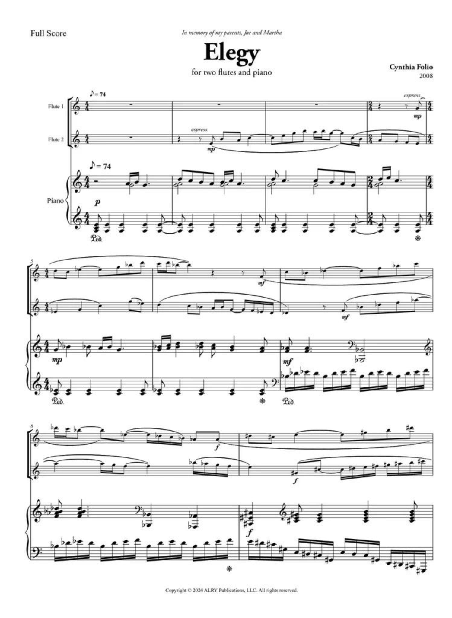 Folio, C :: Elegy