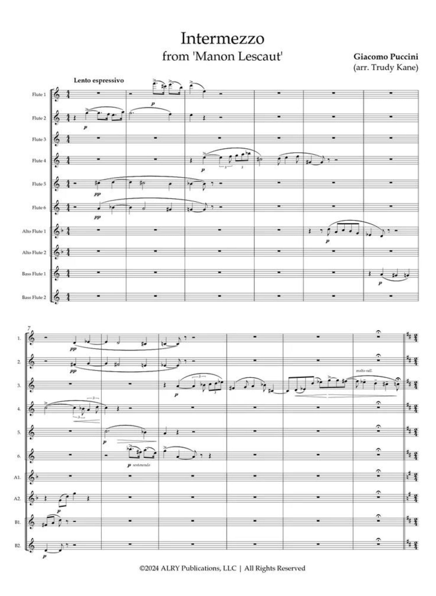 Puccini, G :: Intermezzo from Manon Lescaut