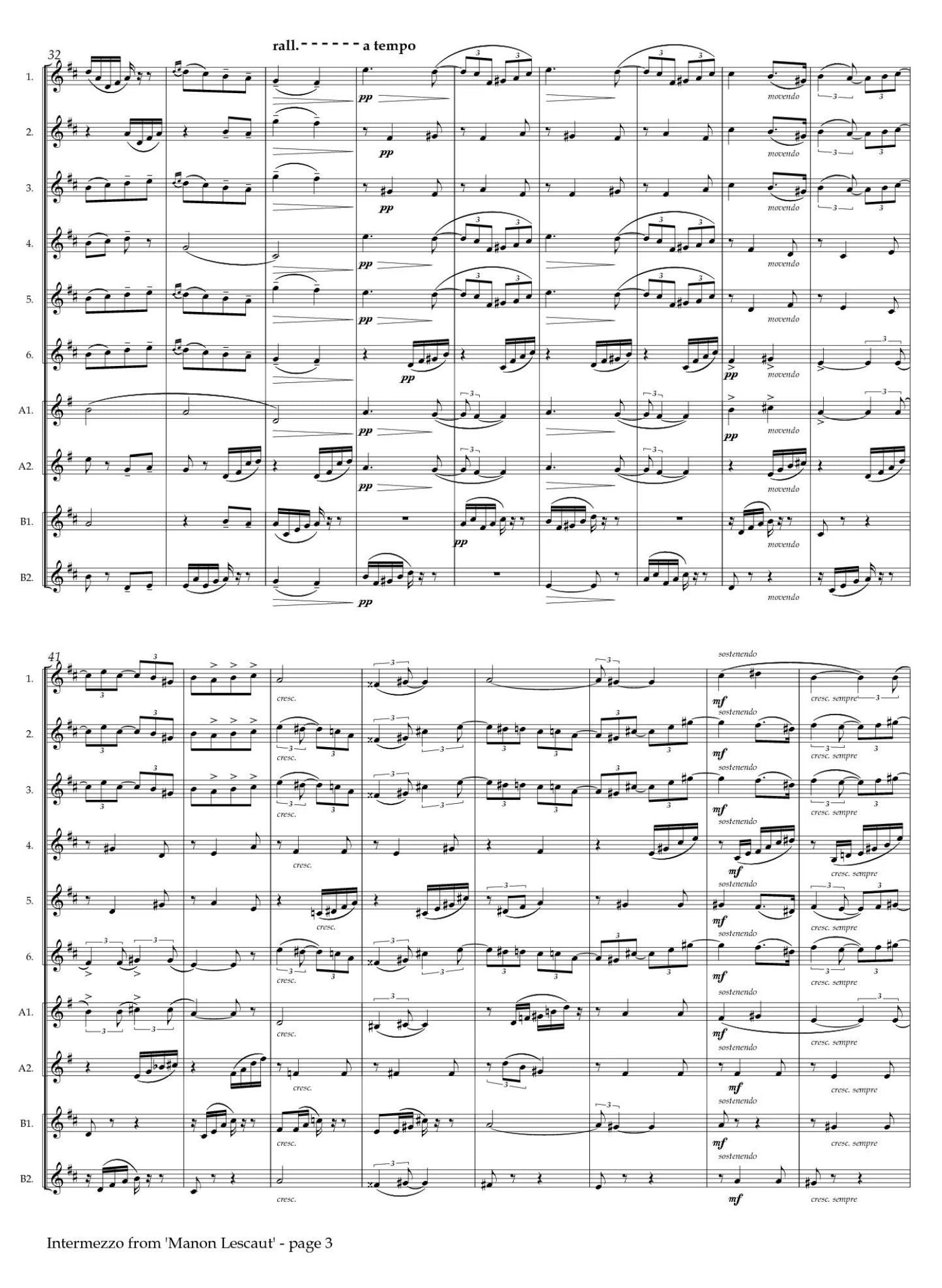 Puccini, G :: Intermezzo from Manon Lescaut