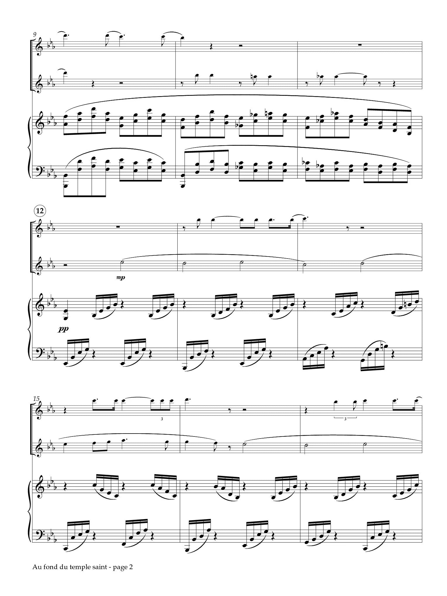 Bizet, G :: Au fond du temple saint from The Pearl Fishers