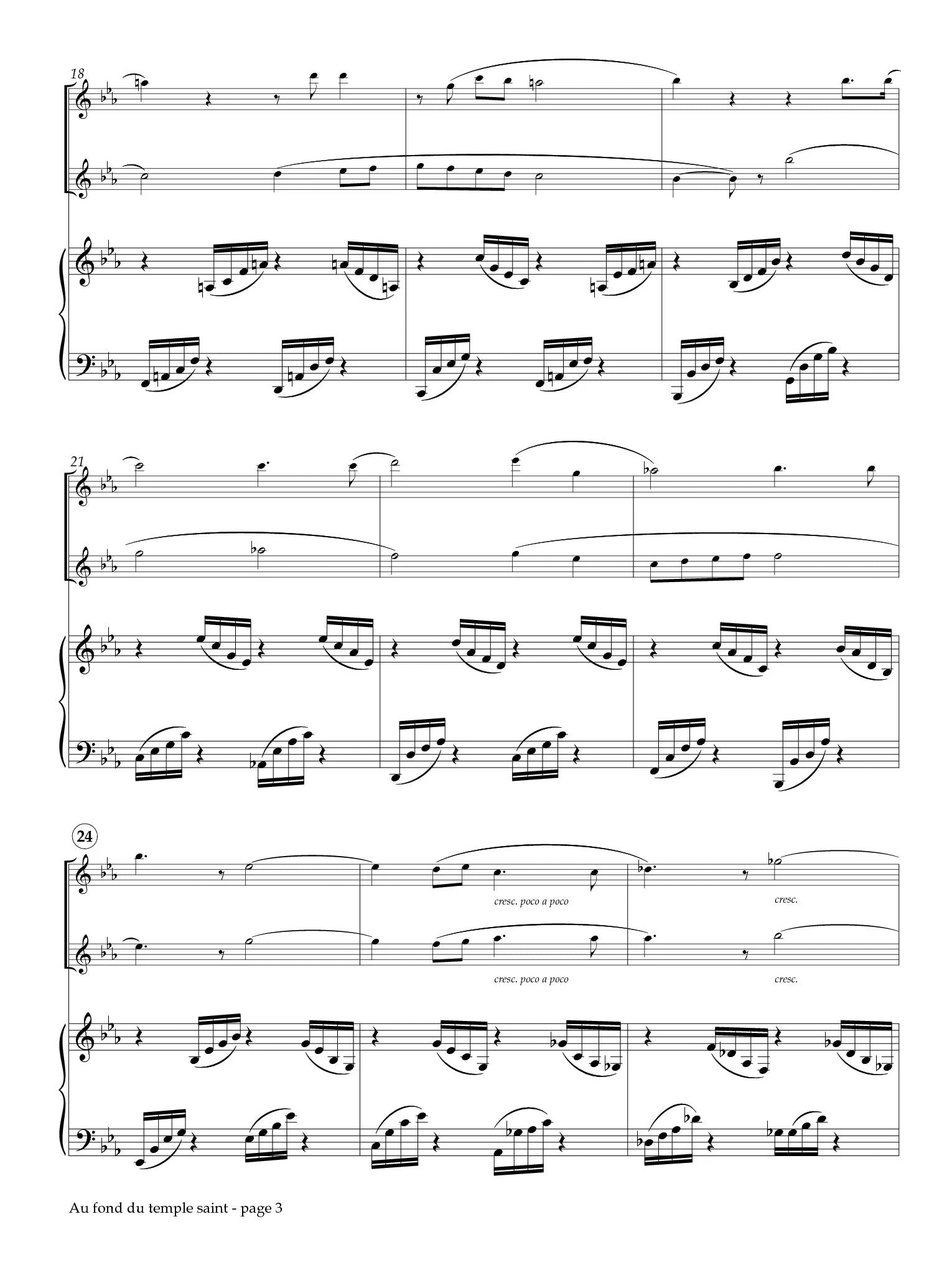 Bizet, G :: Au fond du temple saint from The Pearl Fishers