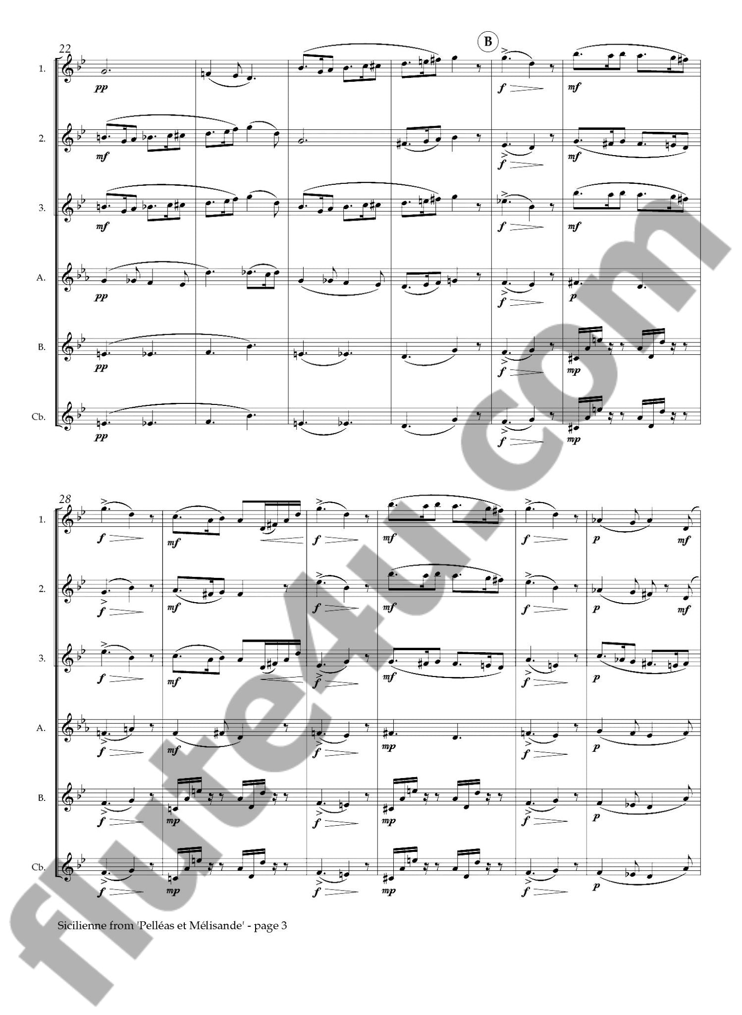 Faure, G :: Sicilienne from 'Pelleas et Melisande'