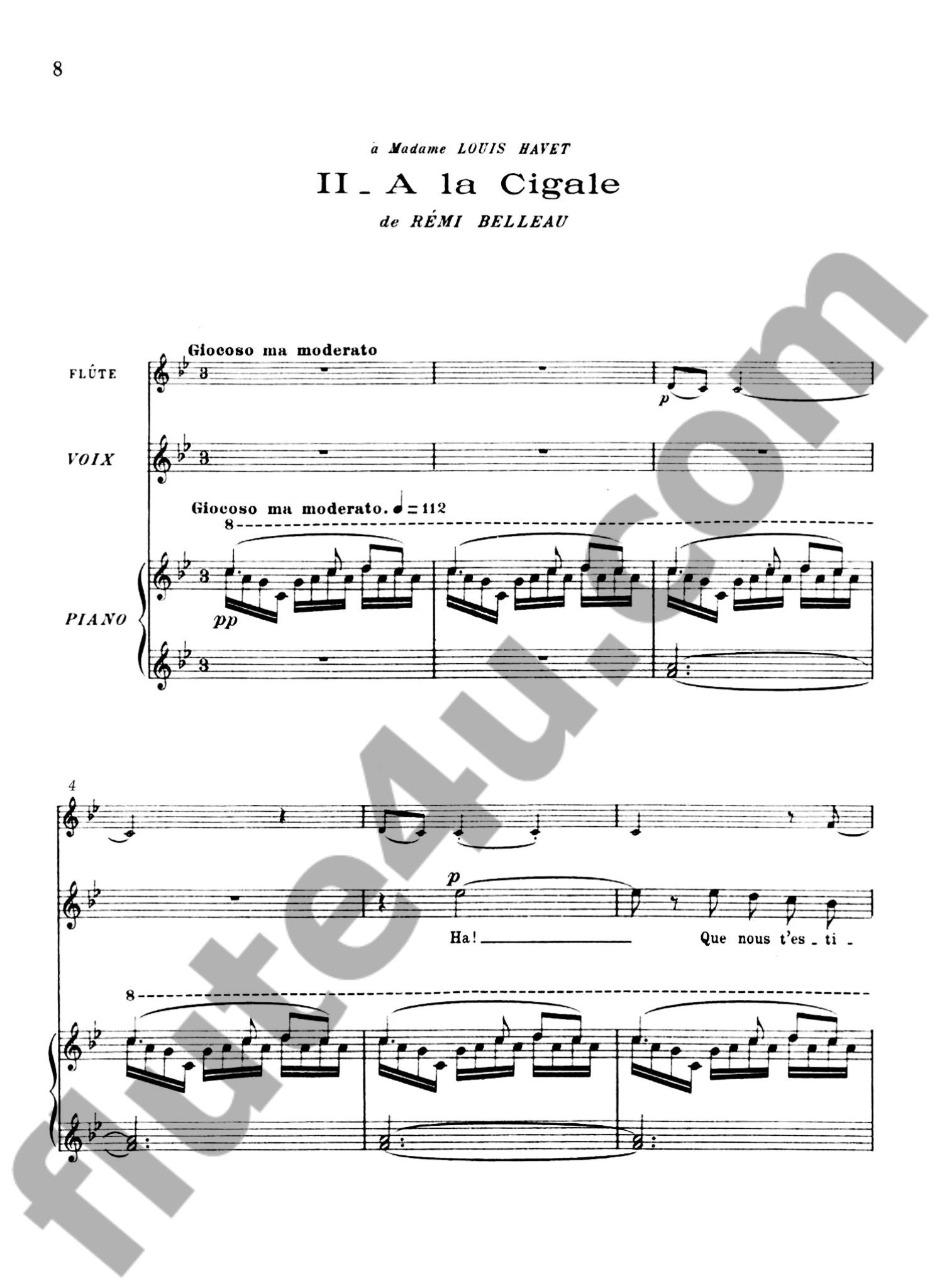 Emmanuel, M :: Trois Odelettes Anacreontiques, Op. 13