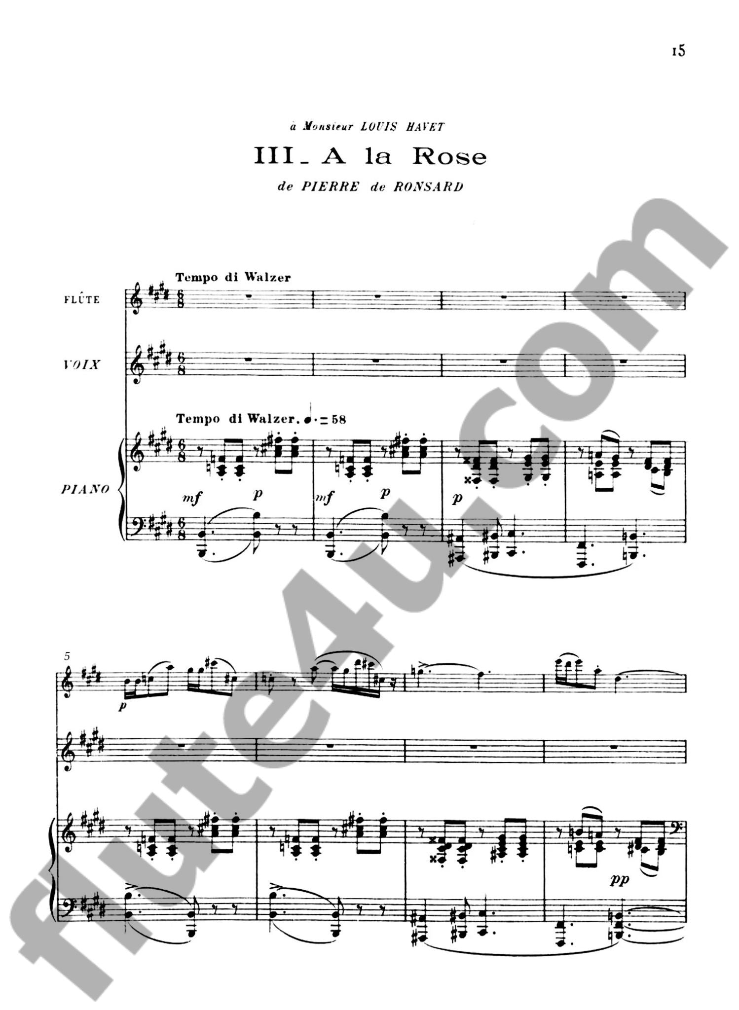 Emmanuel, M :: Trois Odelettes Anacreontiques, Op. 13