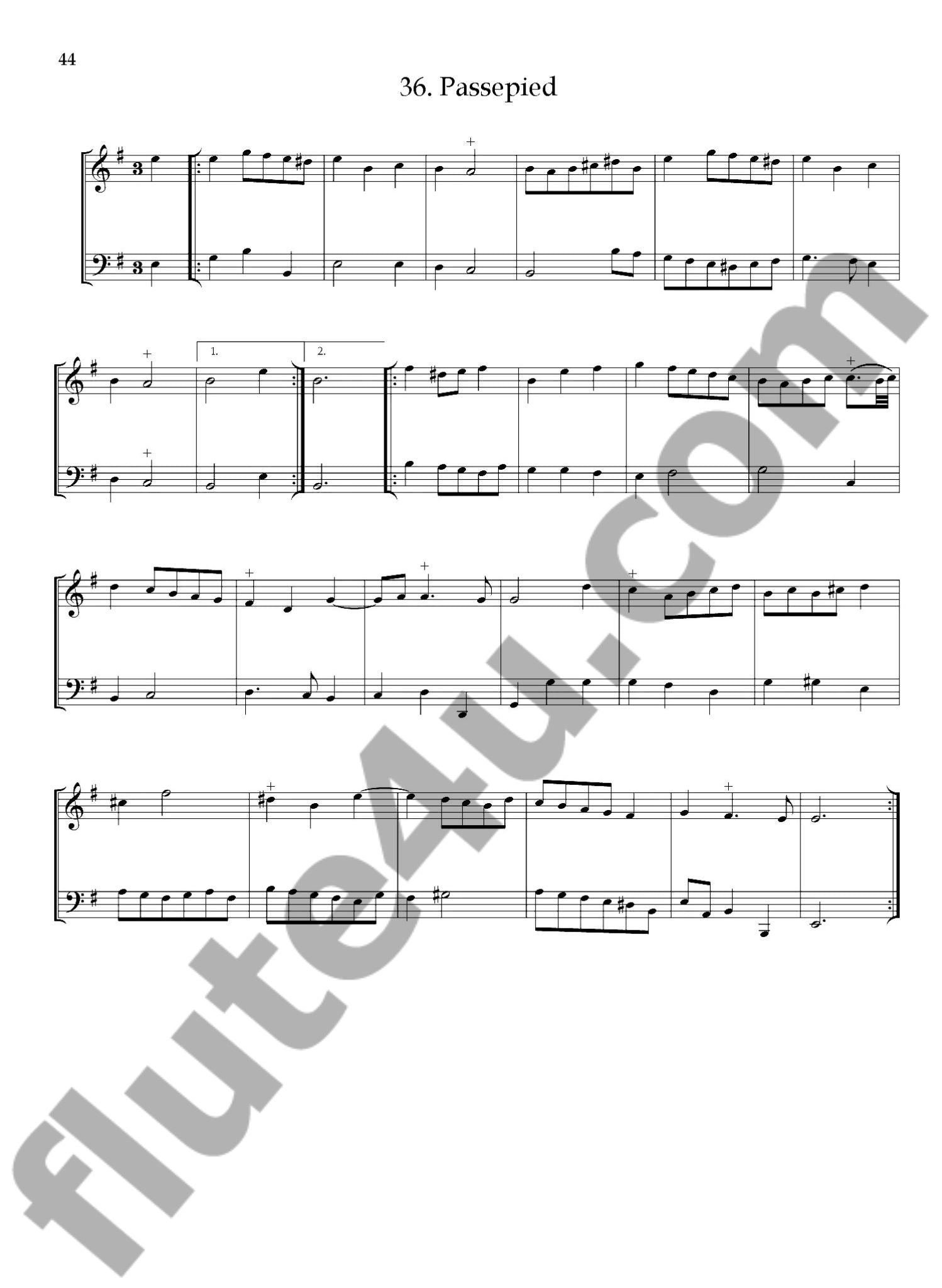 Marais, M :: Pieces pour Flute et Basse [Pieces for Flute and Bass]