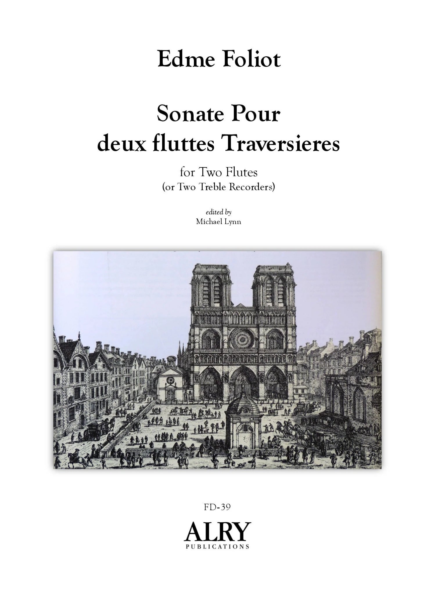 Foliot, E :: Sonate Pour deux flute Traversieres