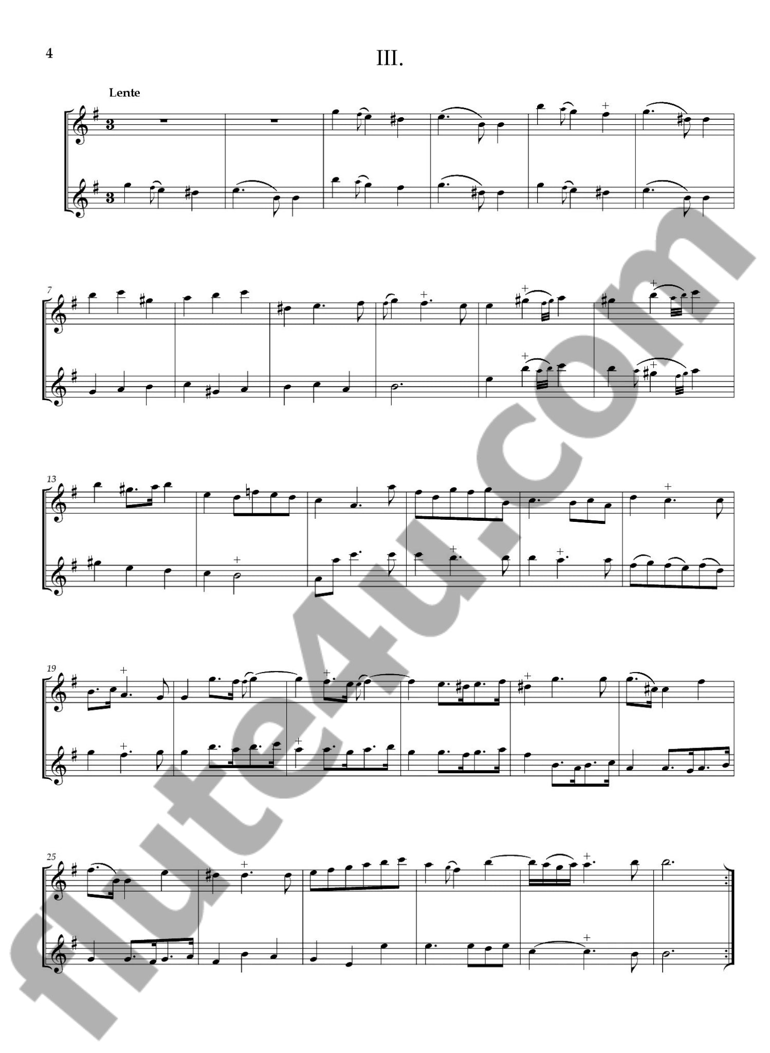 Foliot, E :: Sonate Pour deux flute Traversieres