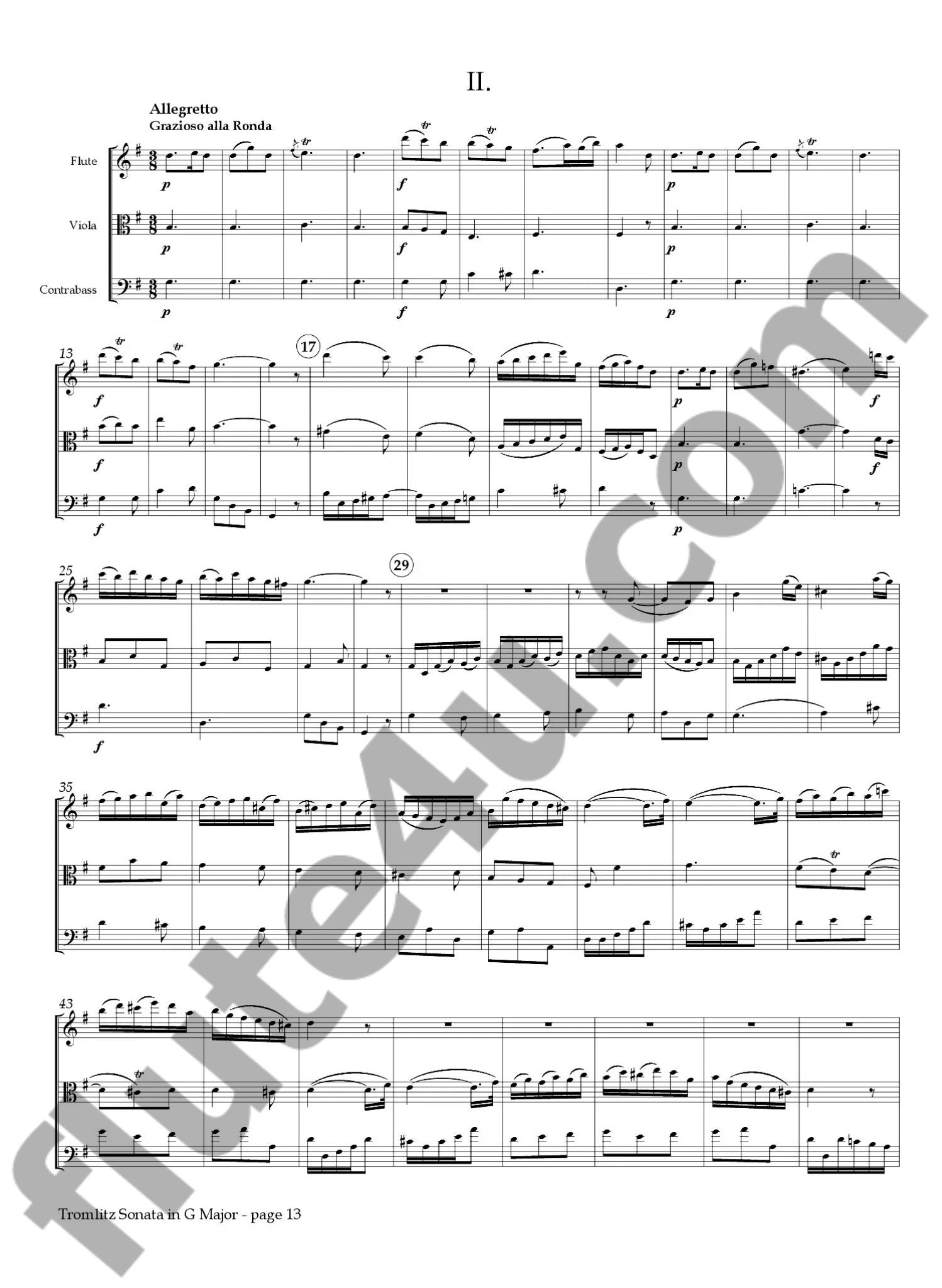 Tromlitz, JG :: Sonata in G Major