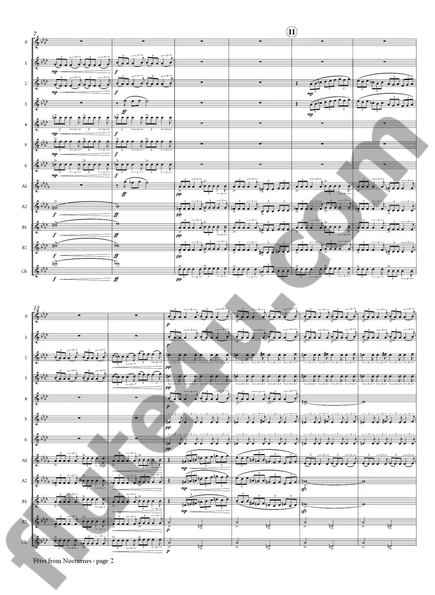 Debussy, C :: Fetes from 'Nocturnes'