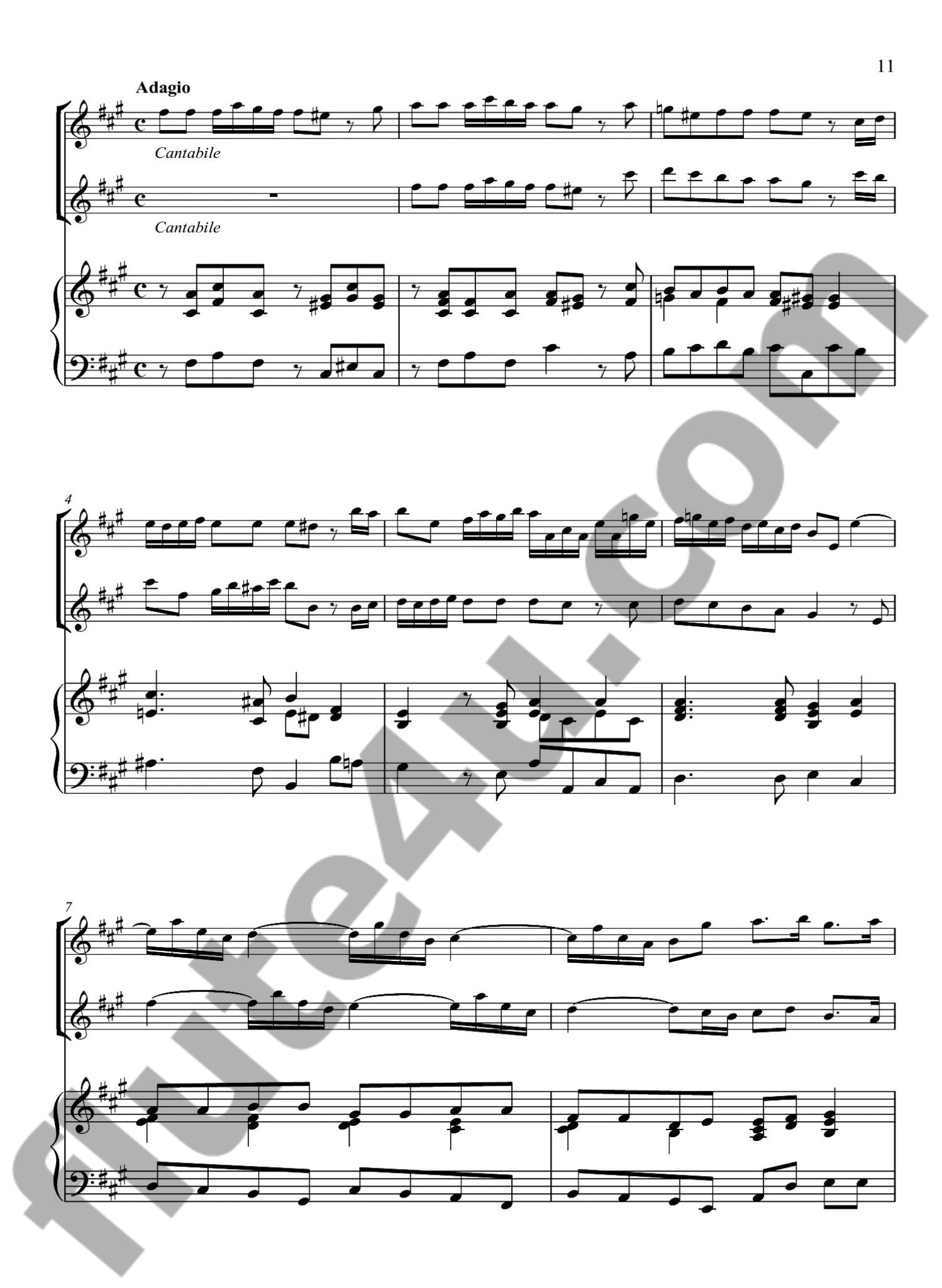 Buffardin, PG :: Concertino a 3