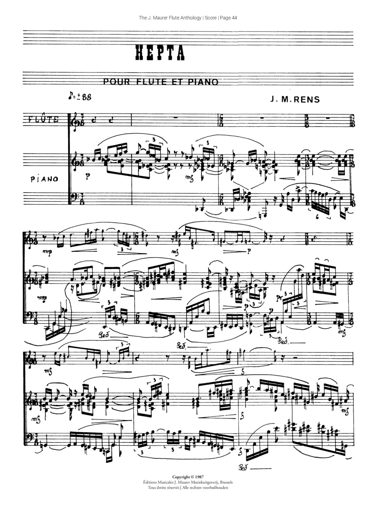 The J. Maurer Flute Anthology