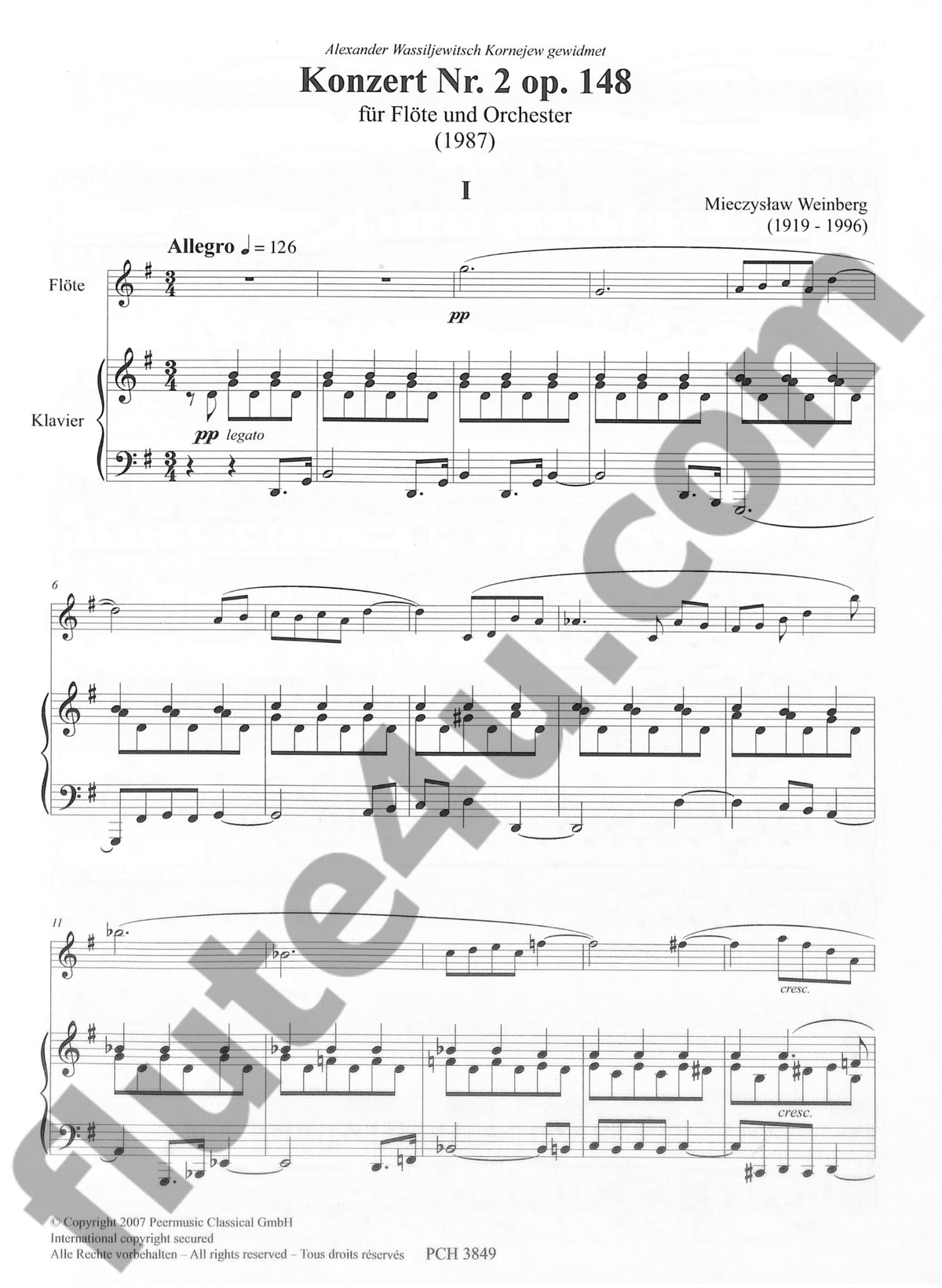 Weinberg, M :: Konzert [Concerto] No. 2 op. 148
