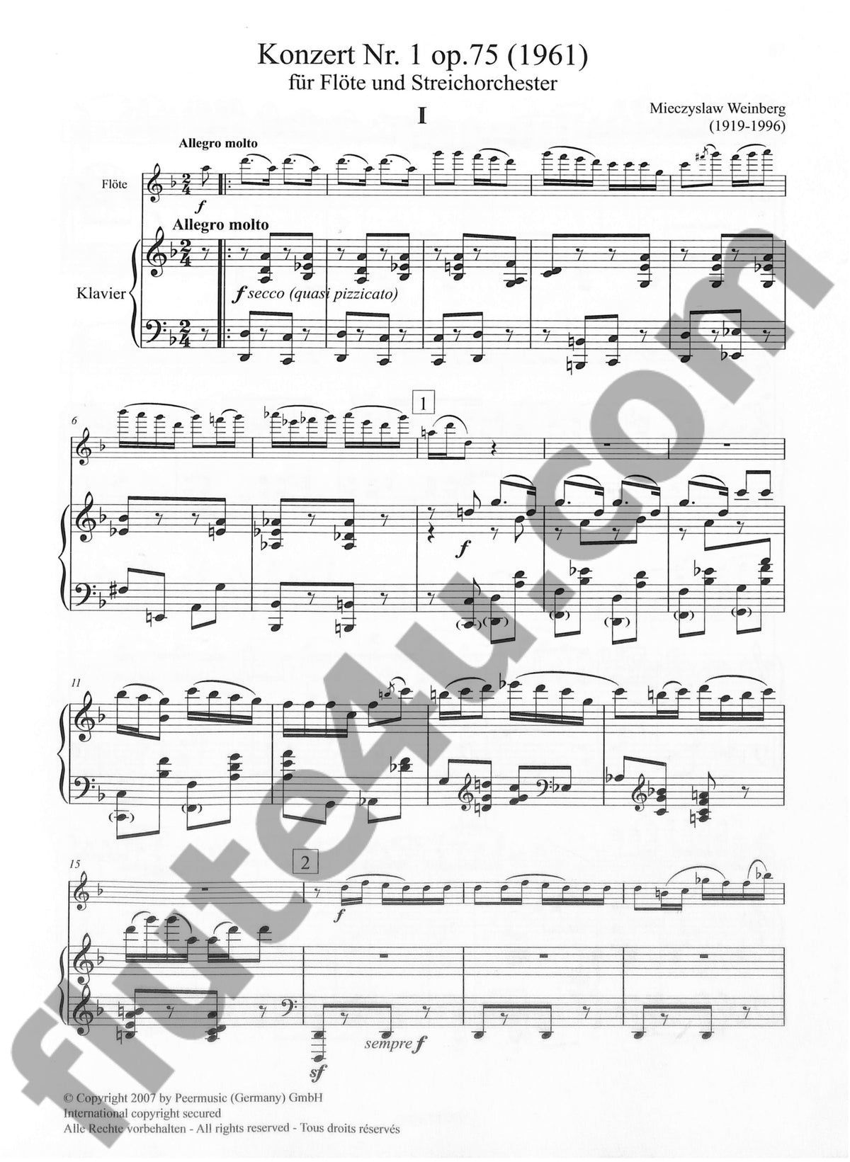 Weinberg, M :: Konzert [Concerto] Nr. 1 op. 75