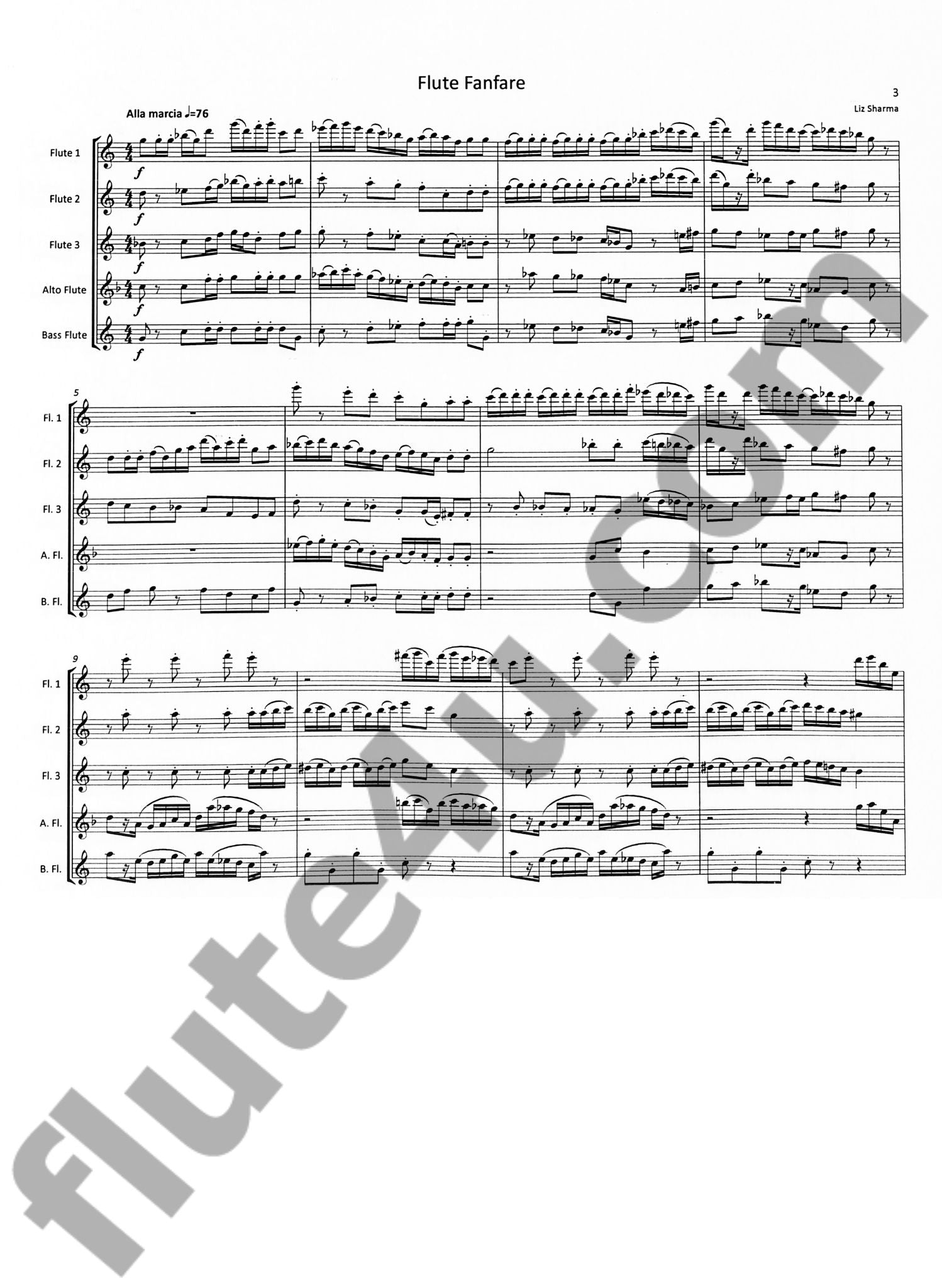 Sharma, L :: Flute Fanfare