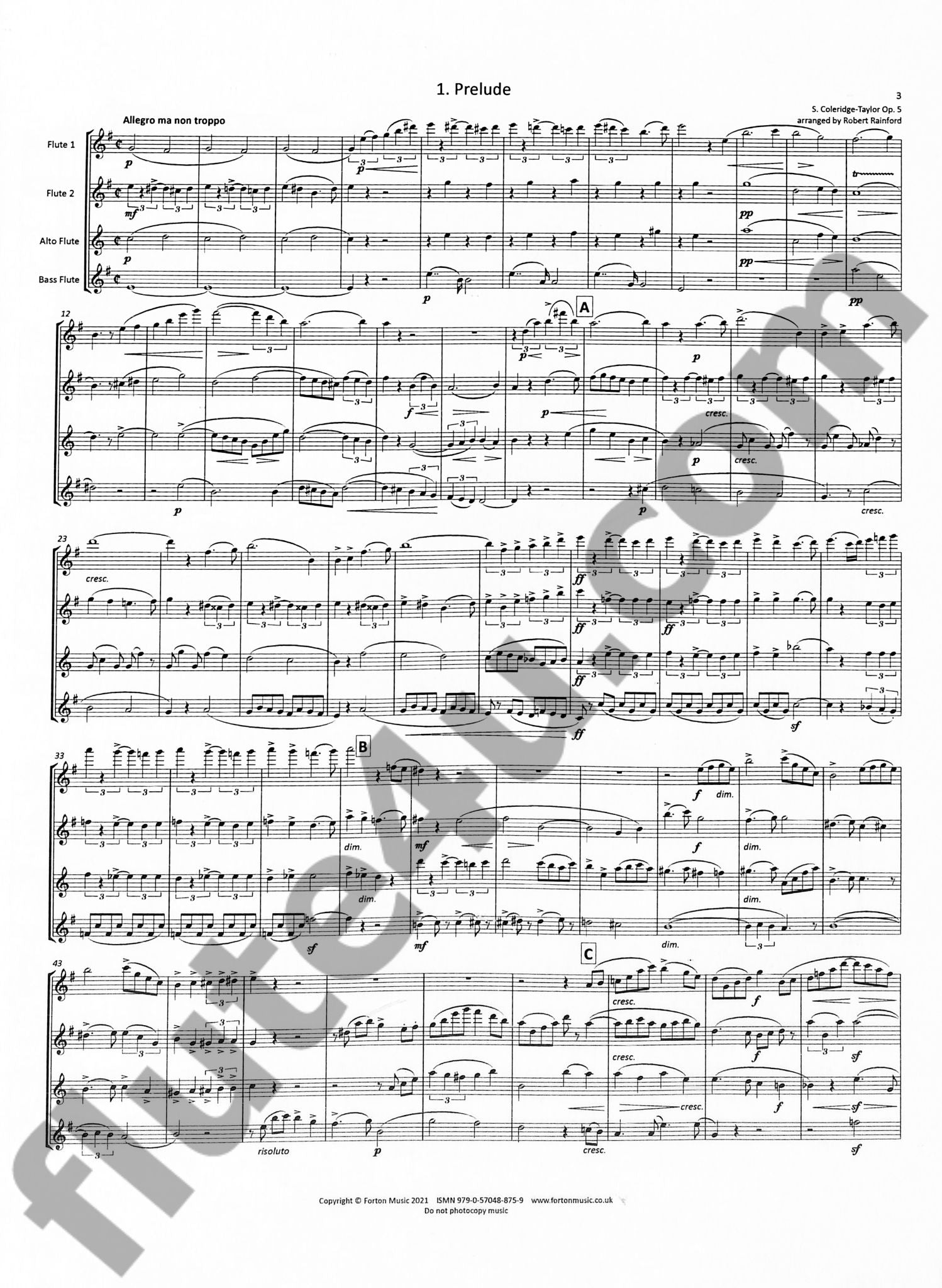 Coleridge-Taylor, S :: Five Fantasy Pieces