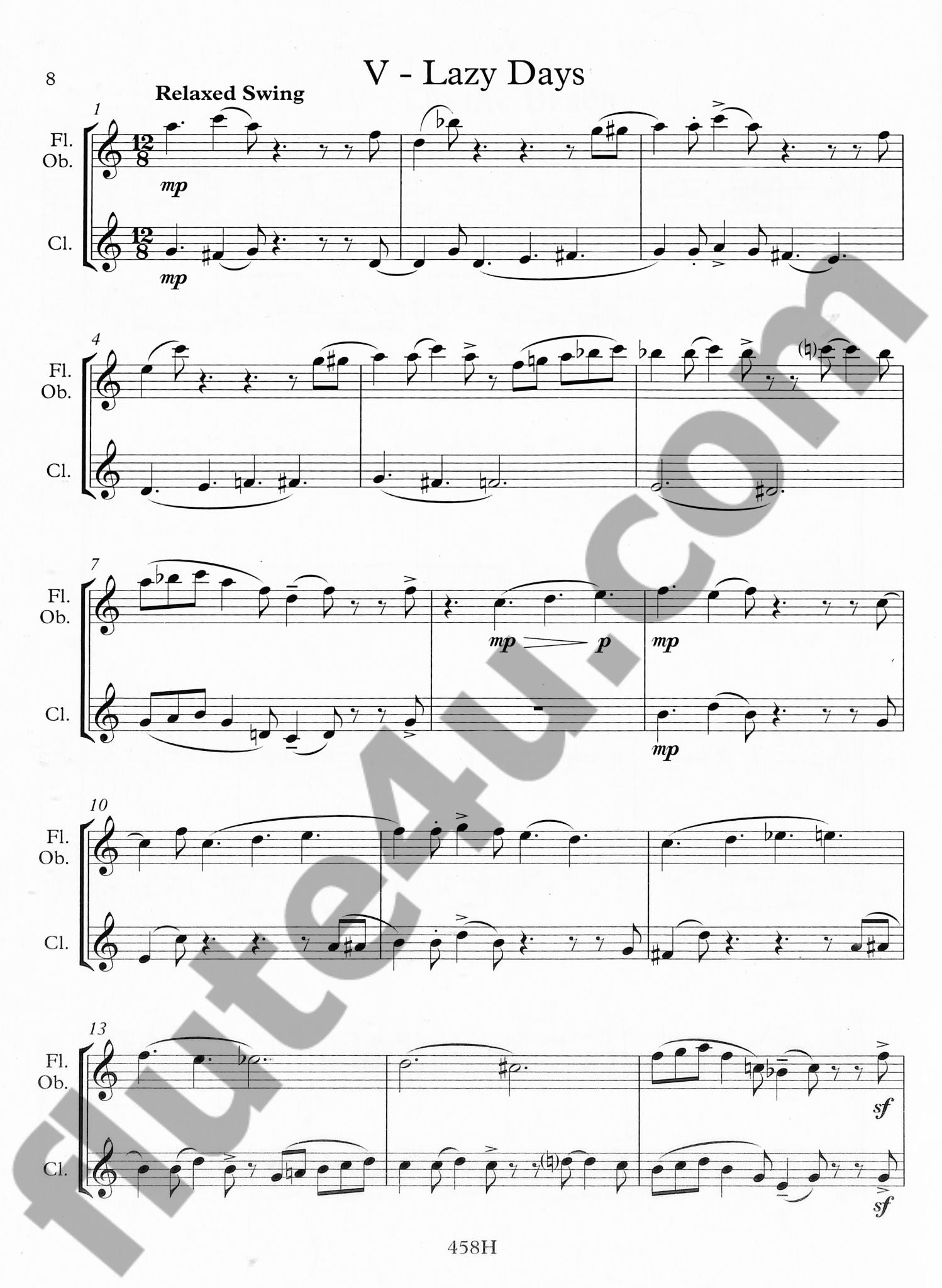 Wiggins, C :: Twelve Easy Duets, op. 141 (flute, clarinet)