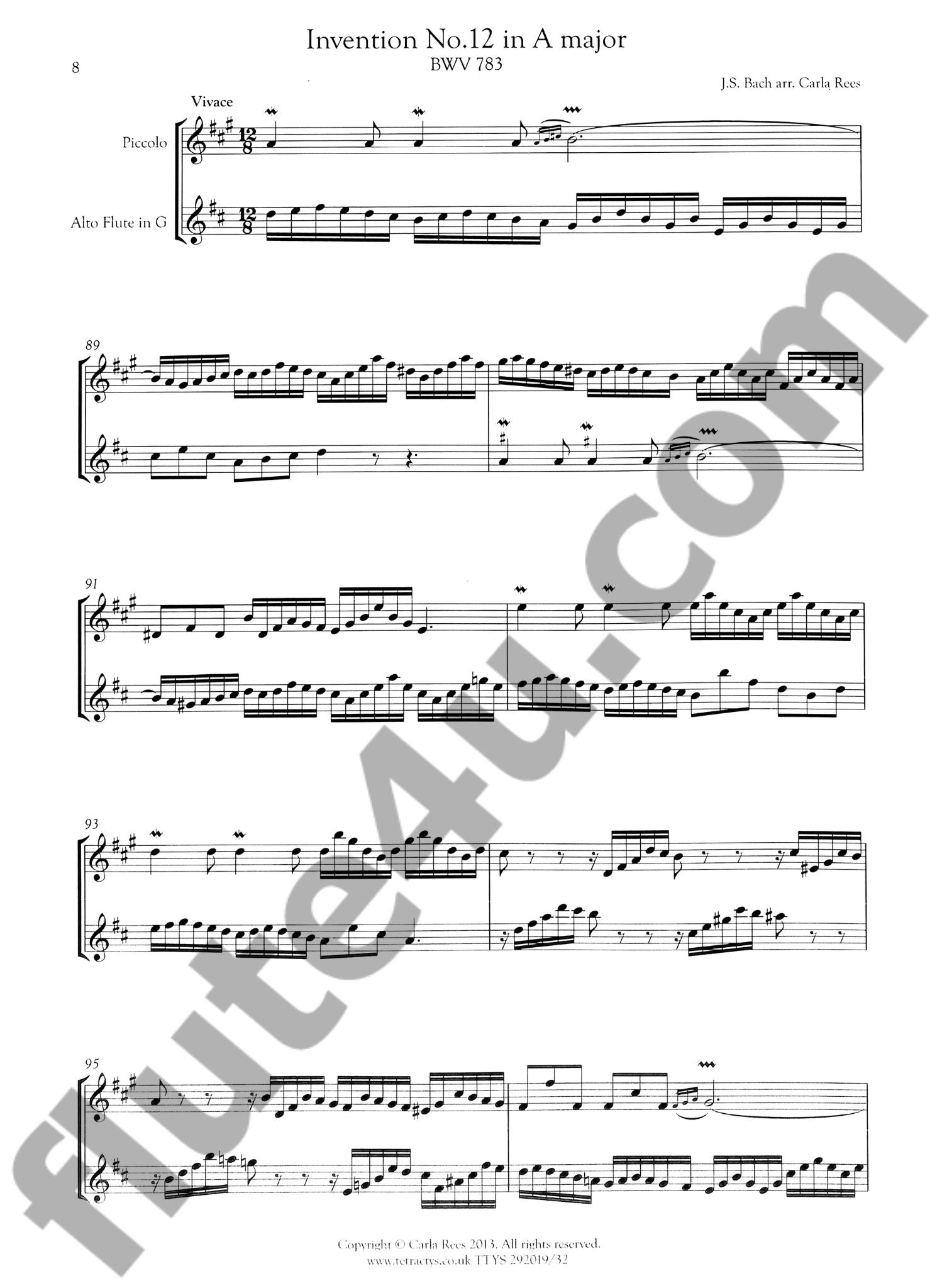 Bach, JS :: 6 Two-Part Inventions