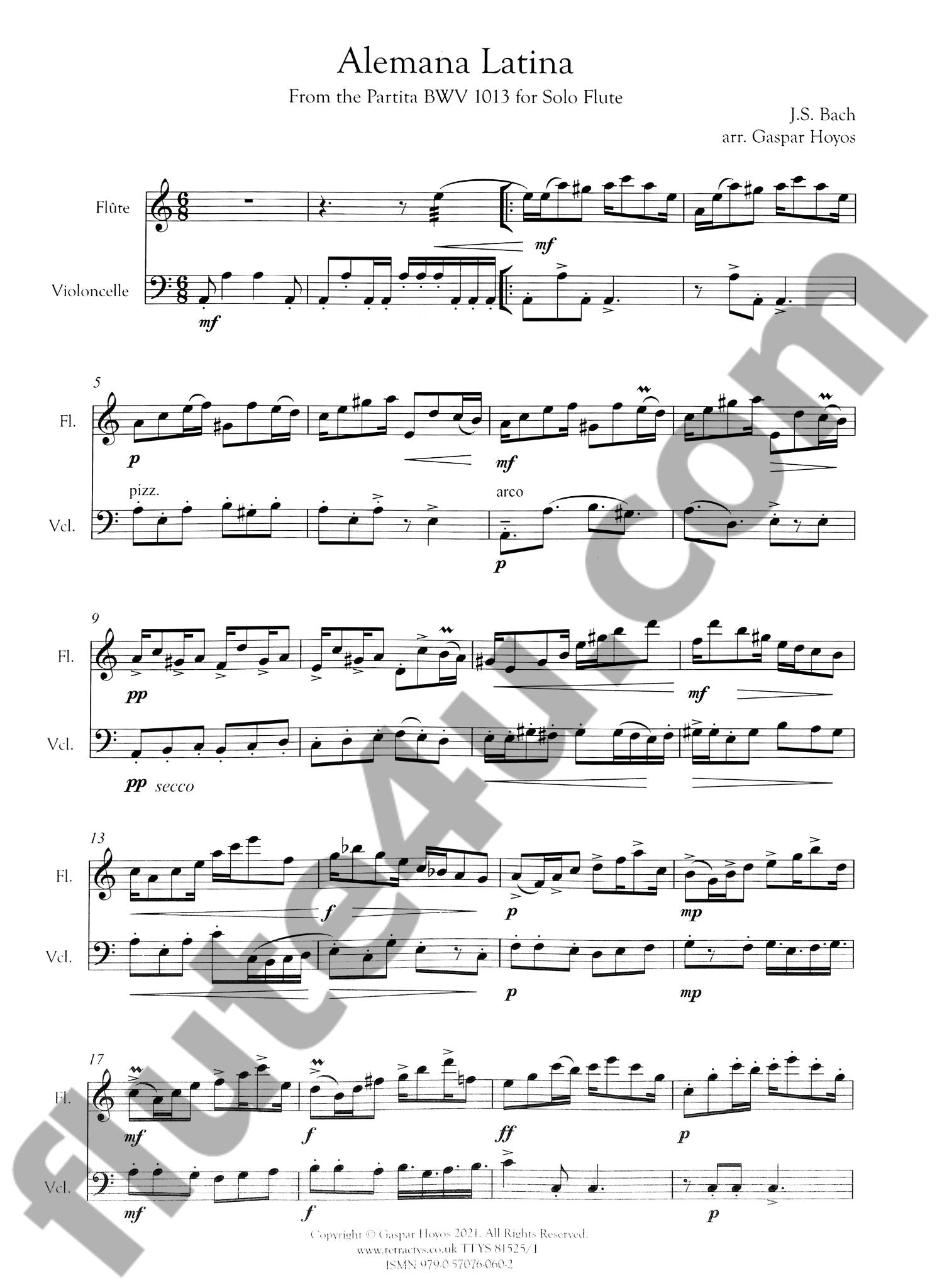 Bach, JS :: Alemana Latina