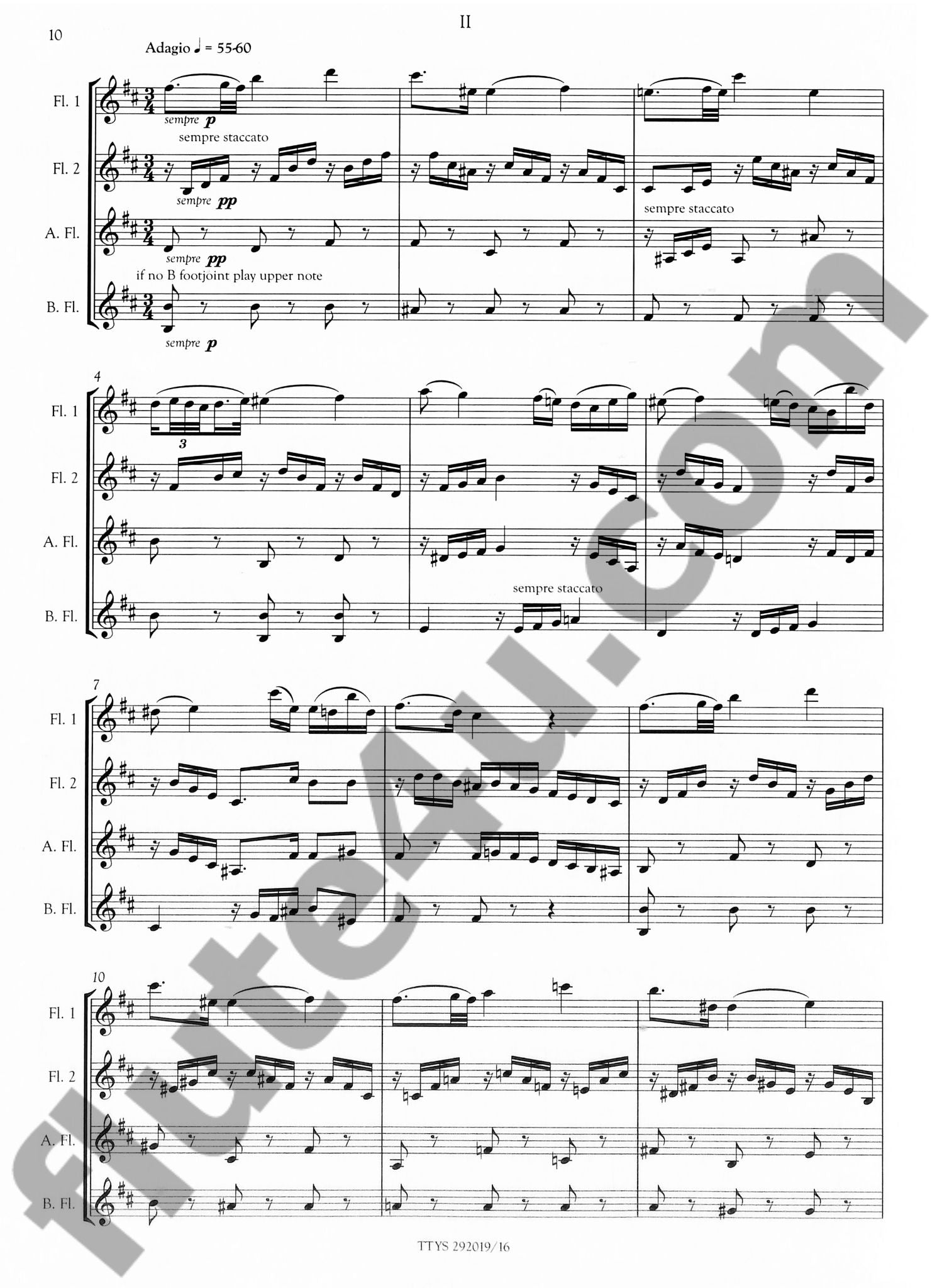 Mozart, WA :: Flute Quartet in D, K285