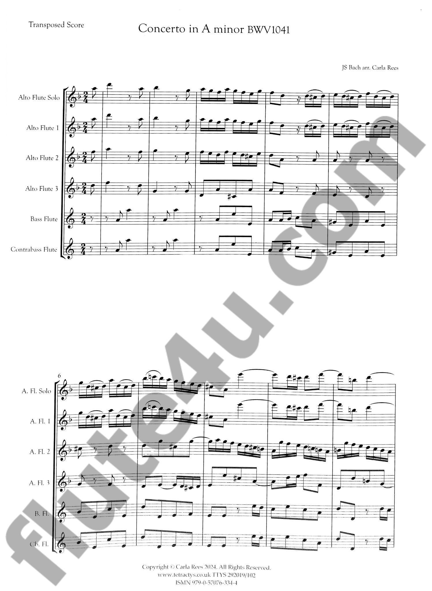 Bach, JS :: Concerto in A Minor, BWV 1041