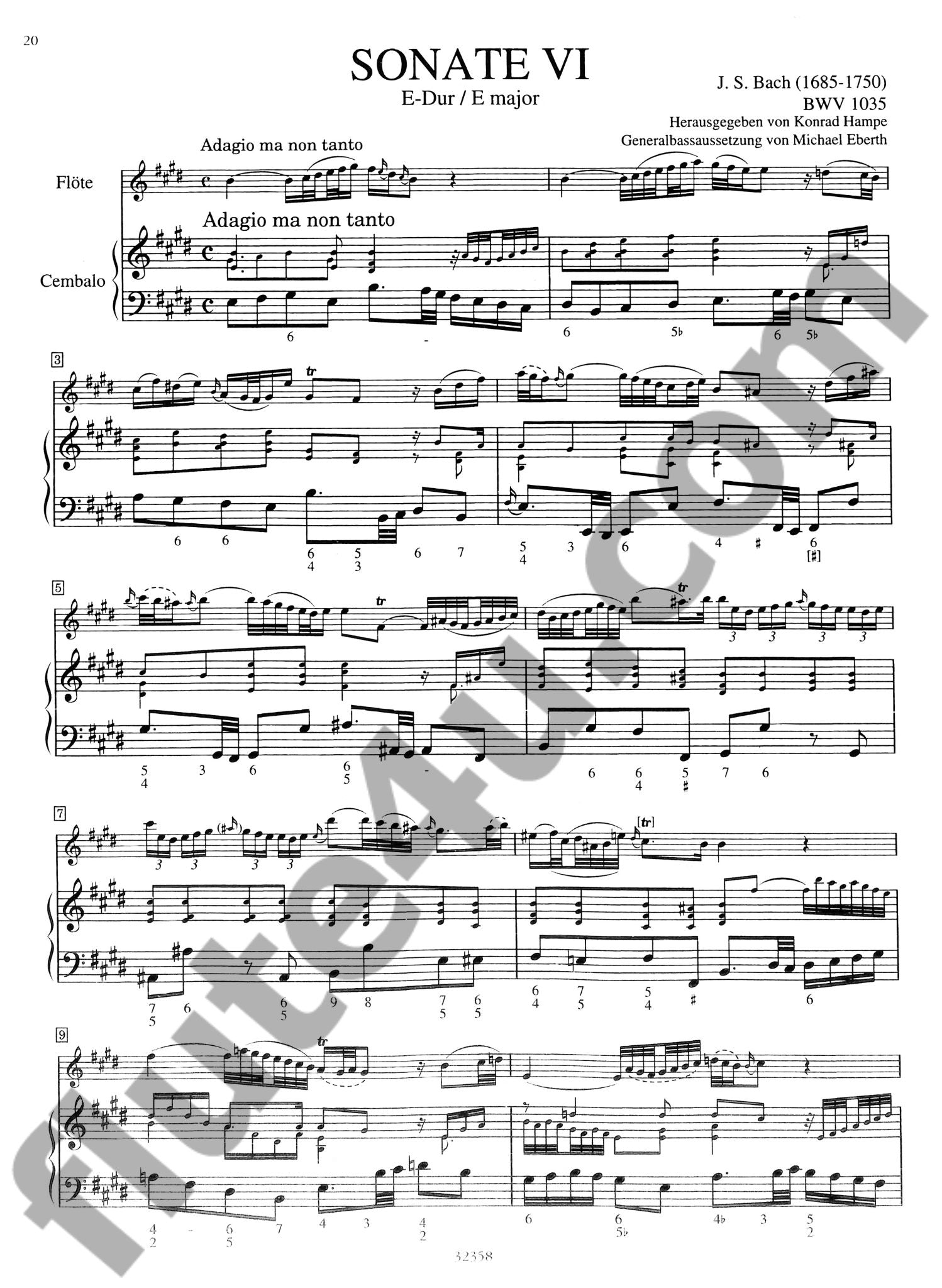 Bach, JS :: Flotensonaten II BWV 1033, 1034, 1035 [Flute Sonatas II] w/ CD