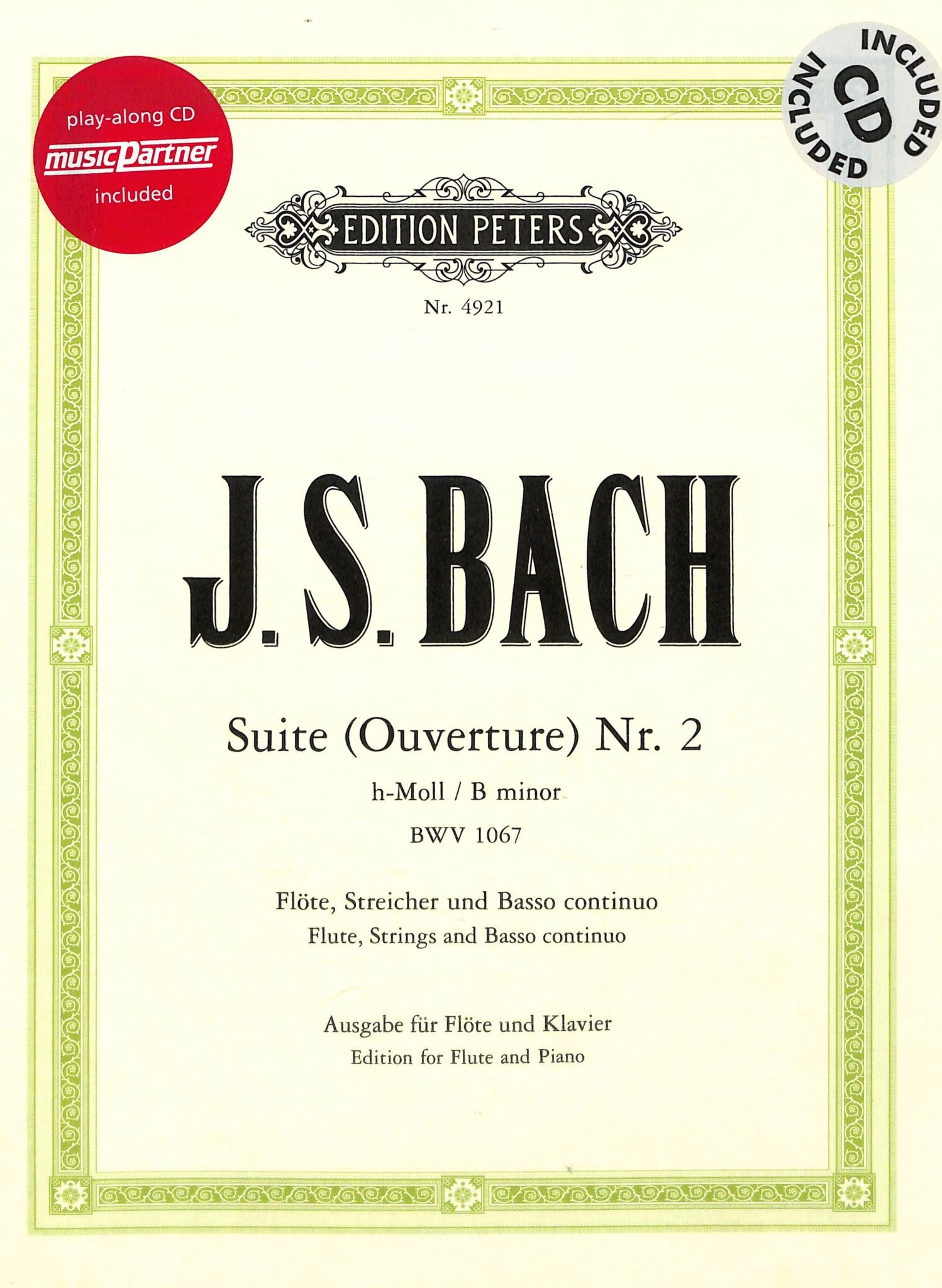 Bach, JS :: Suite (Ouverture) Nr. 2 h-Moll BWV 1067 [Suite (Overture) No. 2 in B minor BWV 1067]