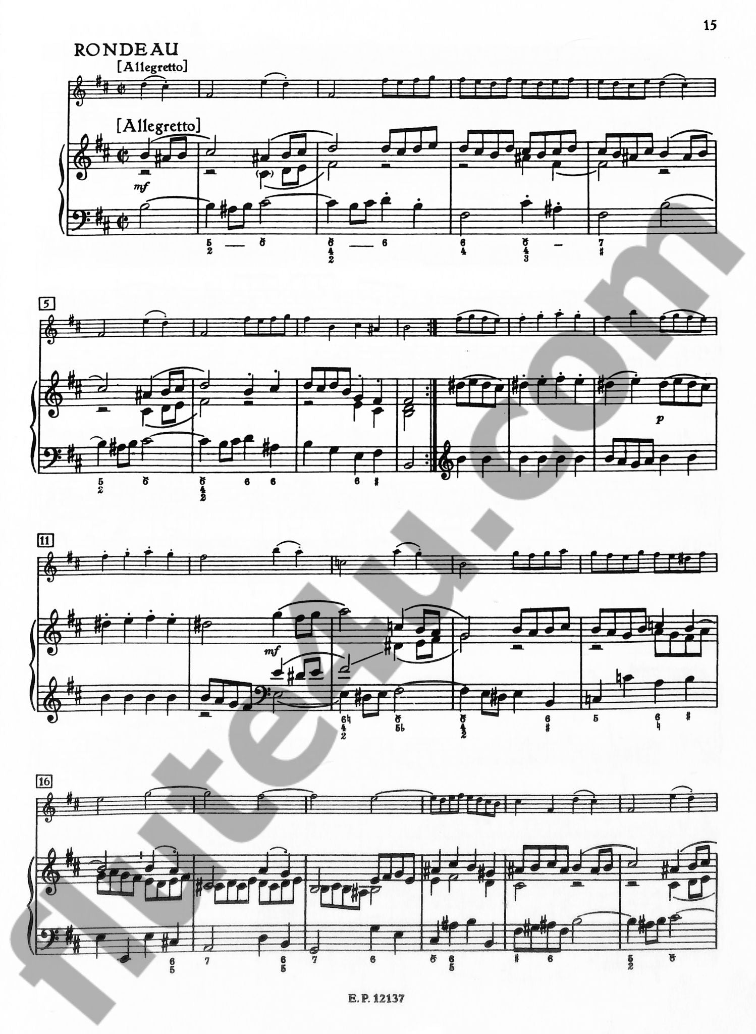 Bach, JS :: Suite (Ouverture) Nr. 2 h-Moll BWV 1067 [Suite (Overture) No. 2 in B minor BWV 1067]