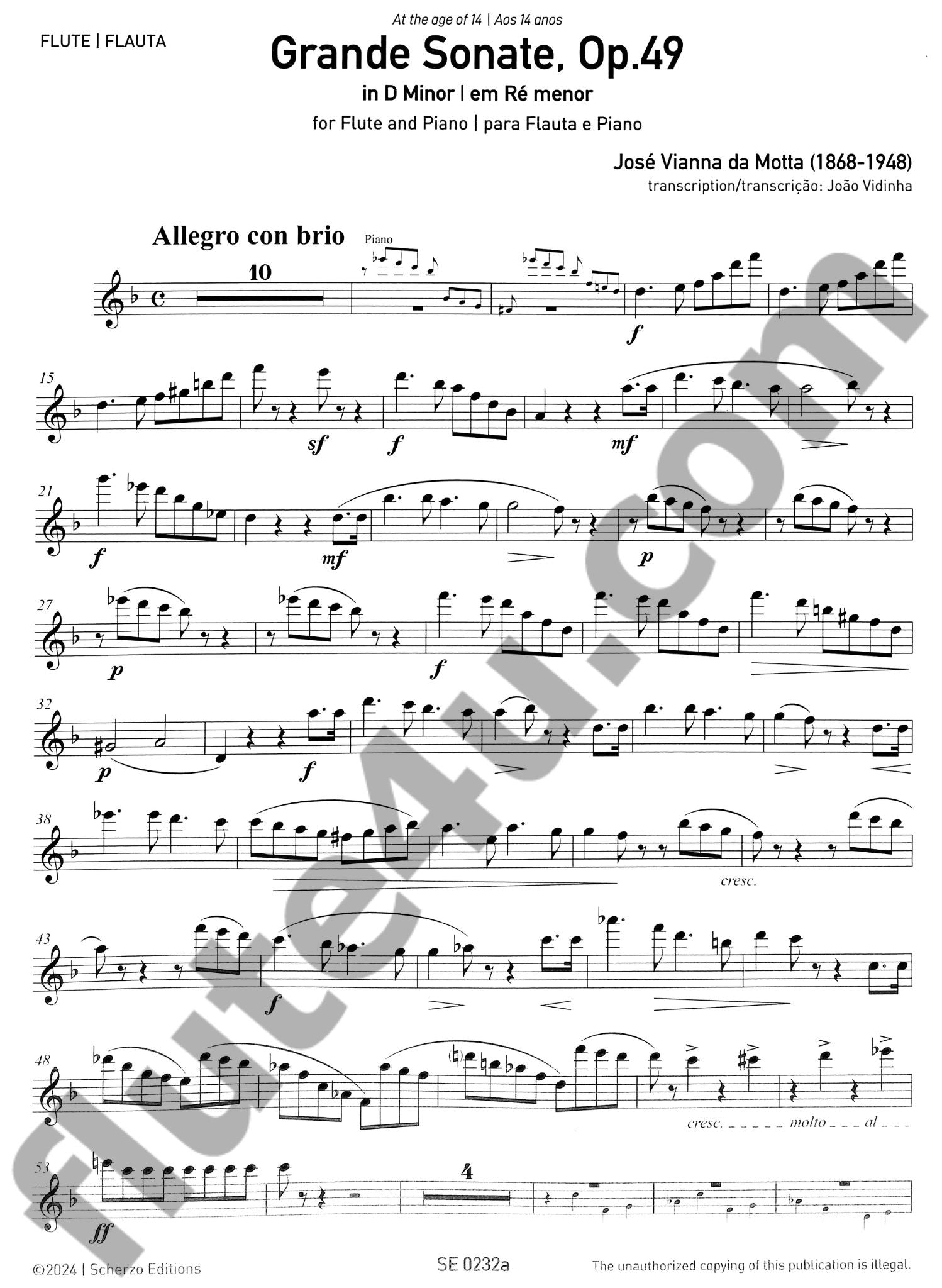da Motta, JV :: Grande Sonate, Op. 49