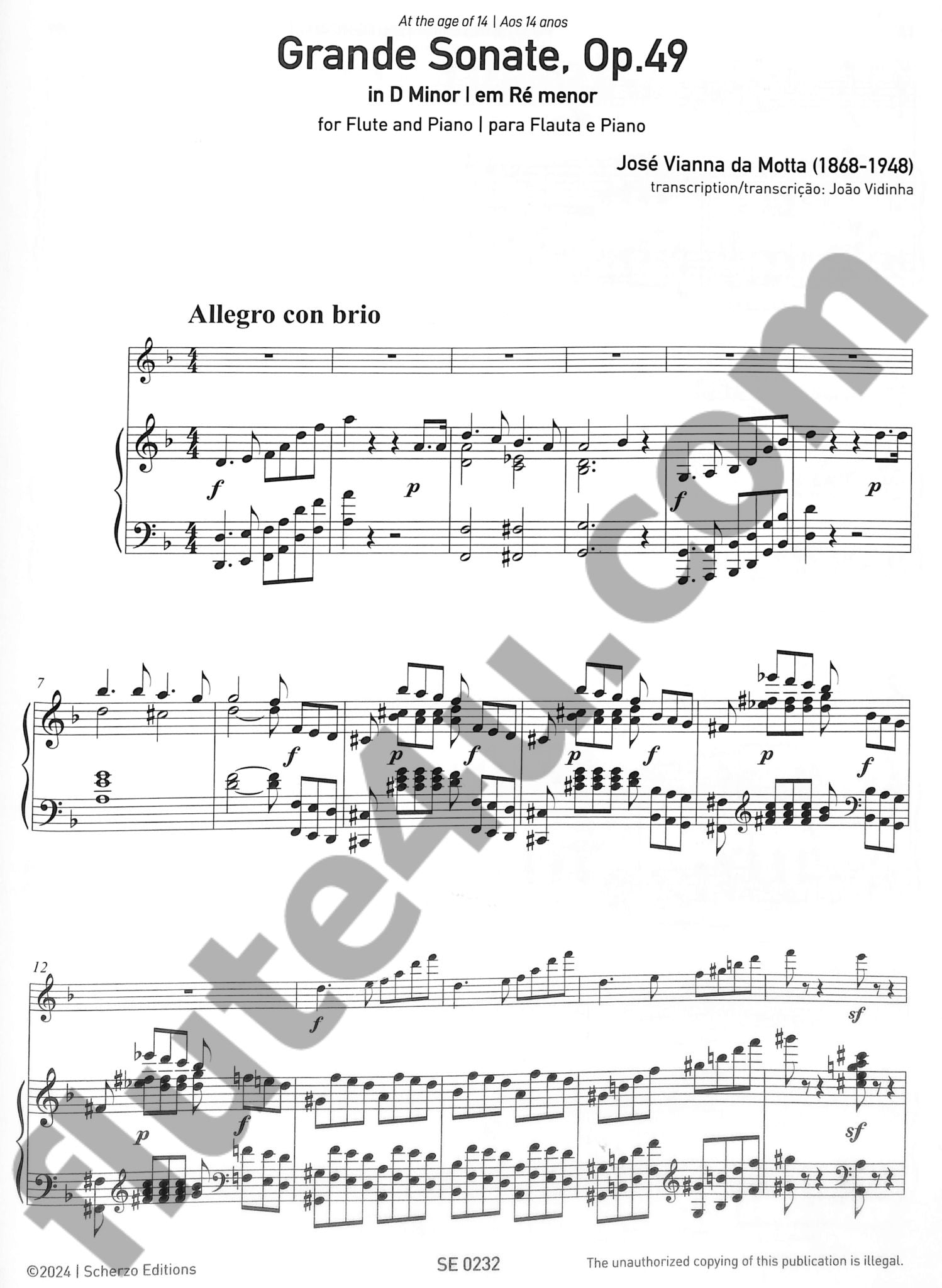 da Motta, JV :: Grande Sonate, Op. 49