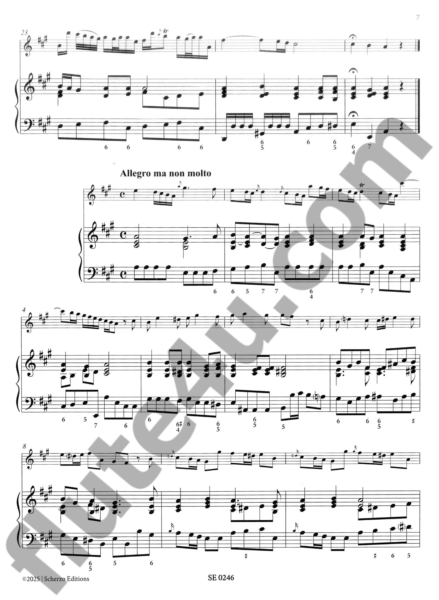 Riedt, FW :: Sonata in A major