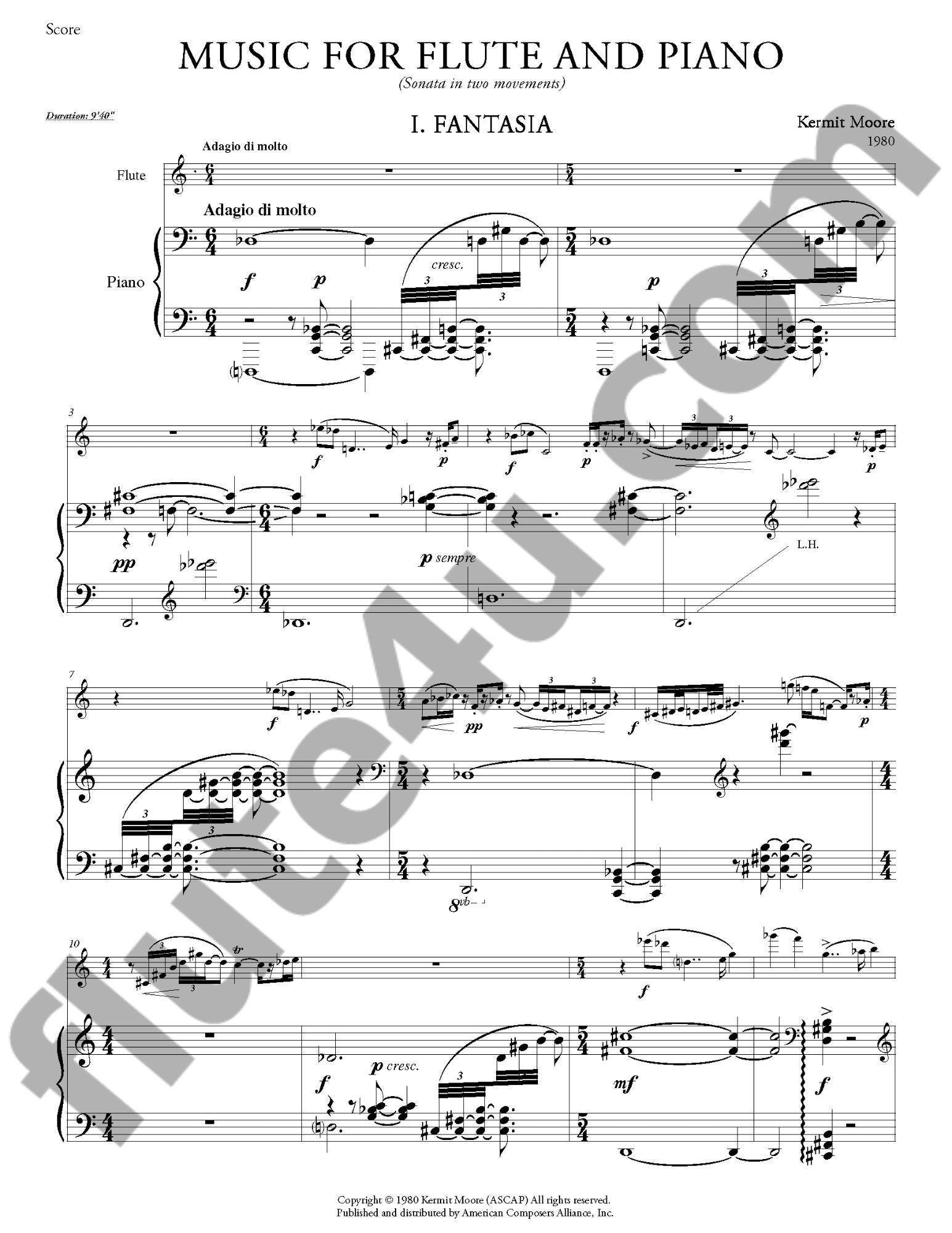 Music for Flute and Piano