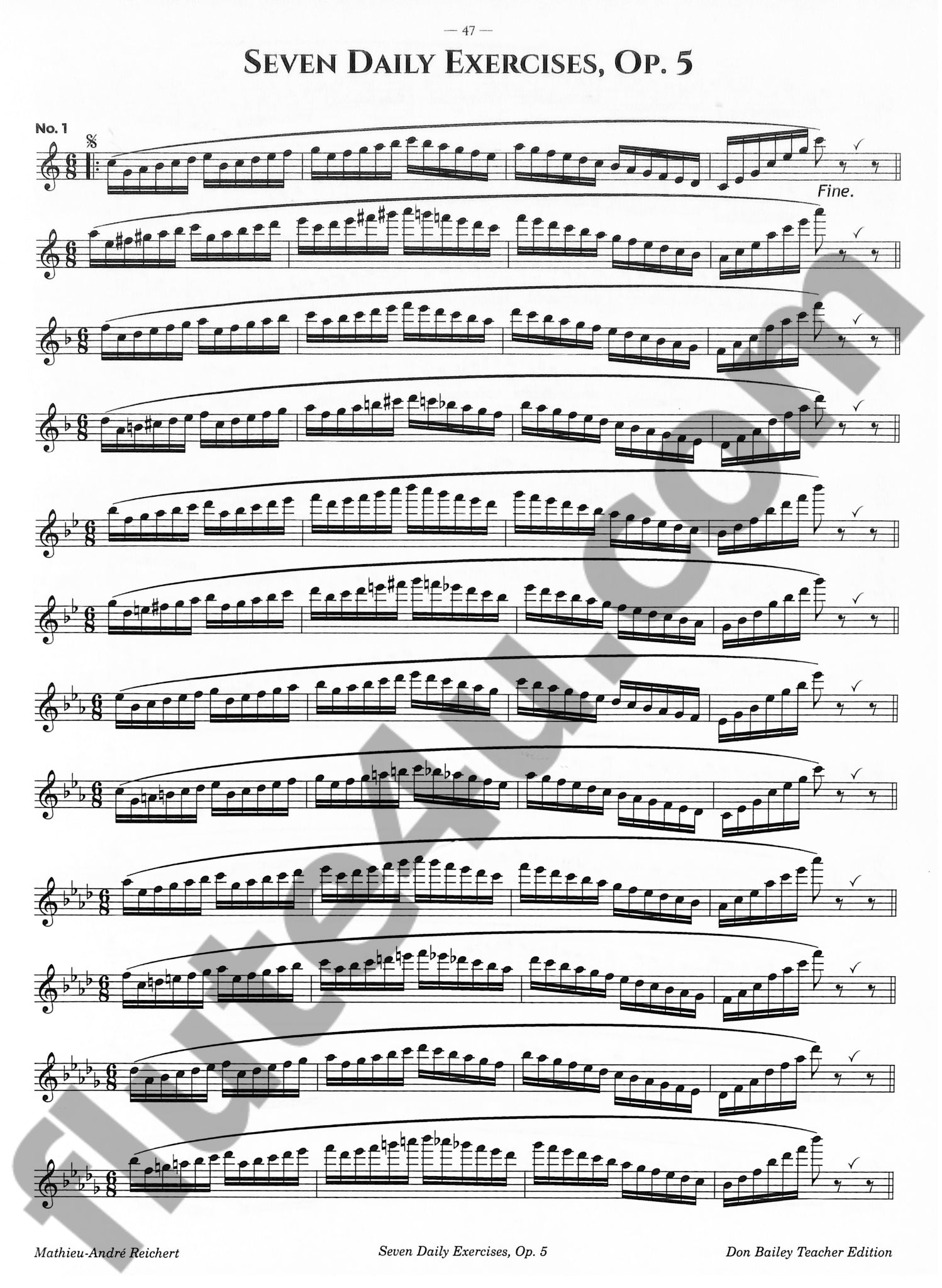 Reichert, MA :: Reichert Revisited: Seven Daily Exercises, Op. 5