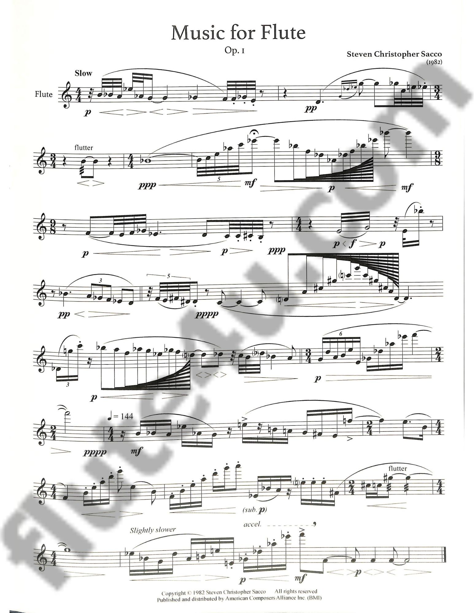 Music for Flute