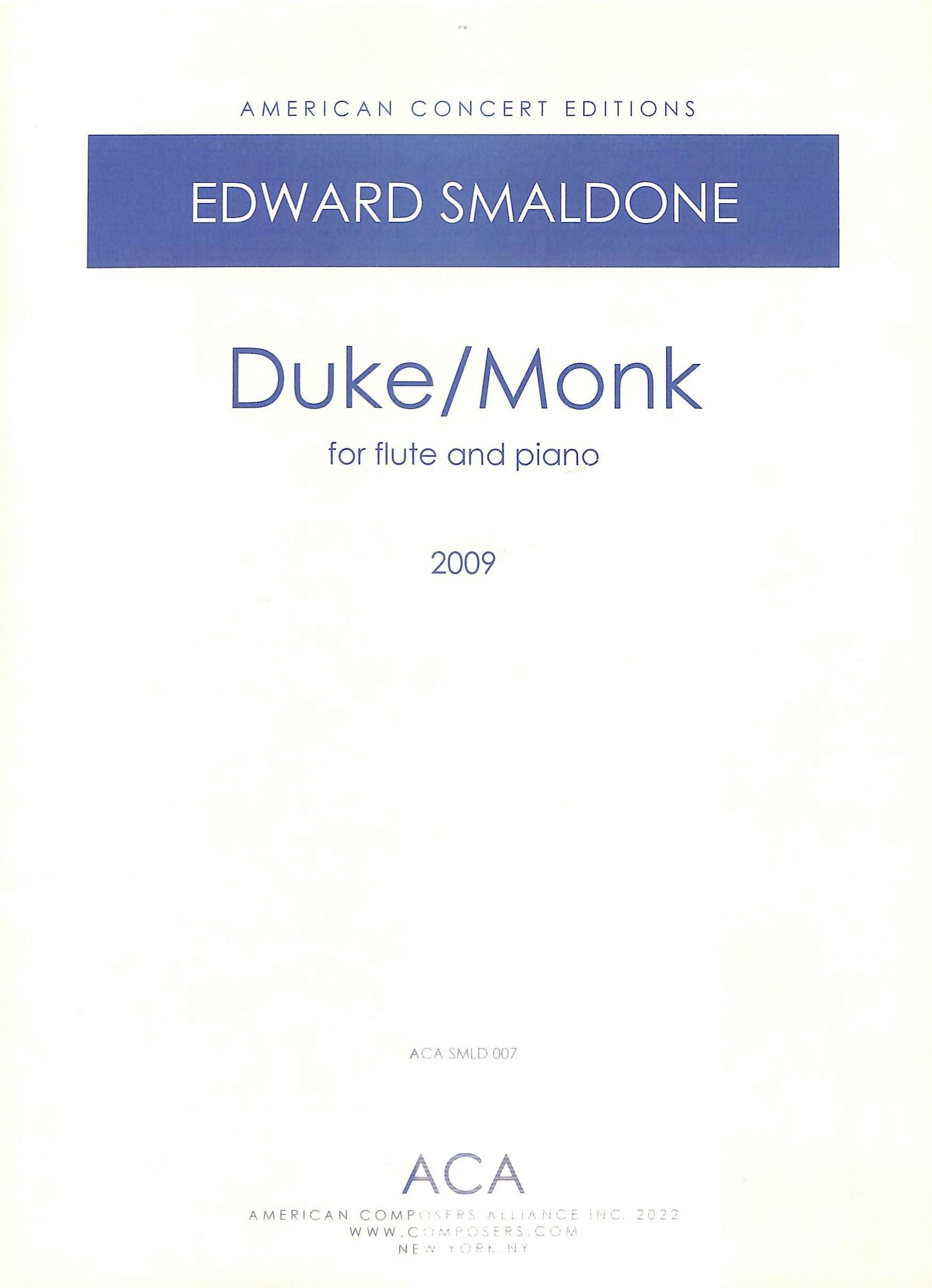 Smaldone, E :: Duke/Monk