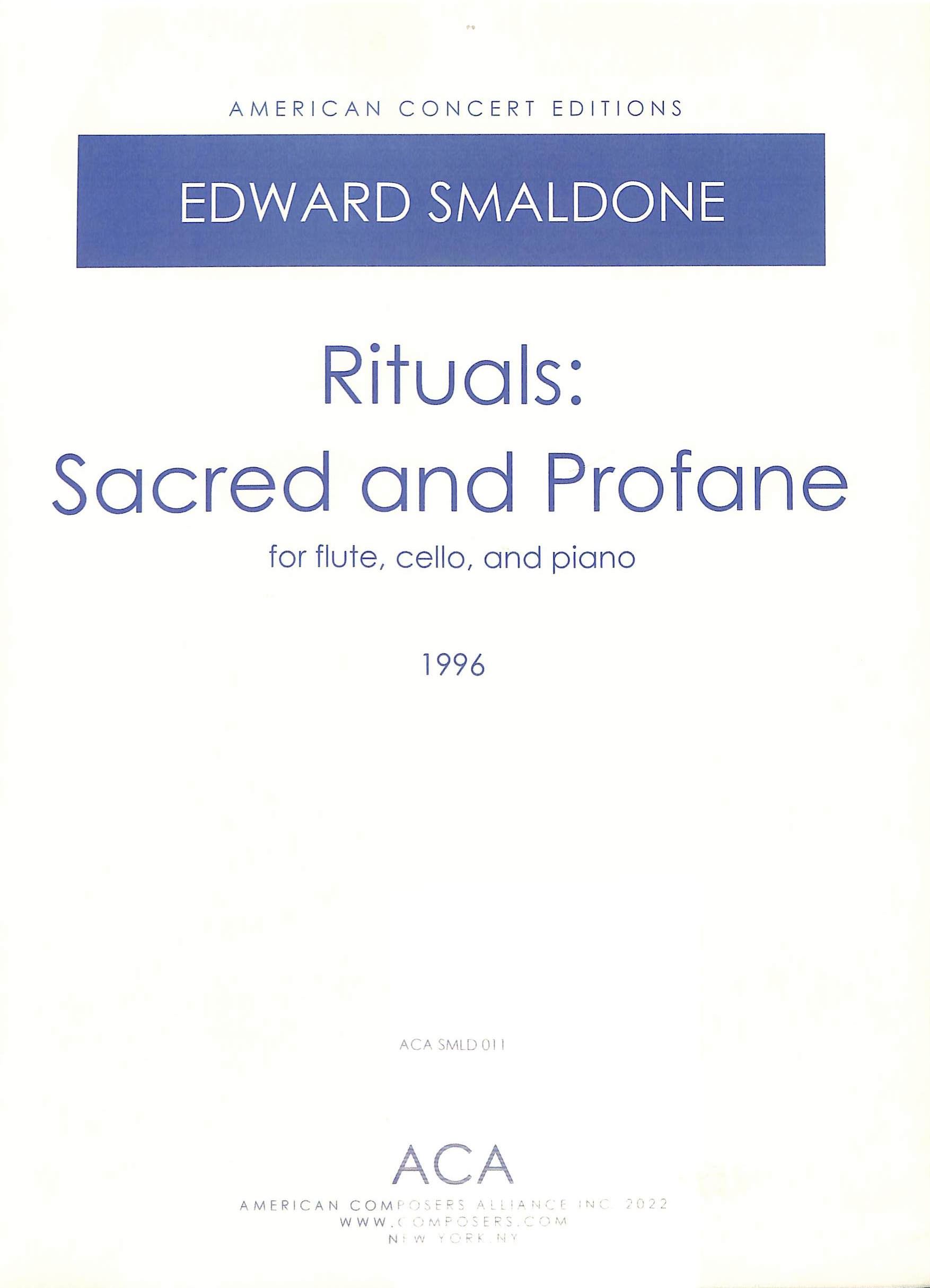 Rituals: Sacred and Profane