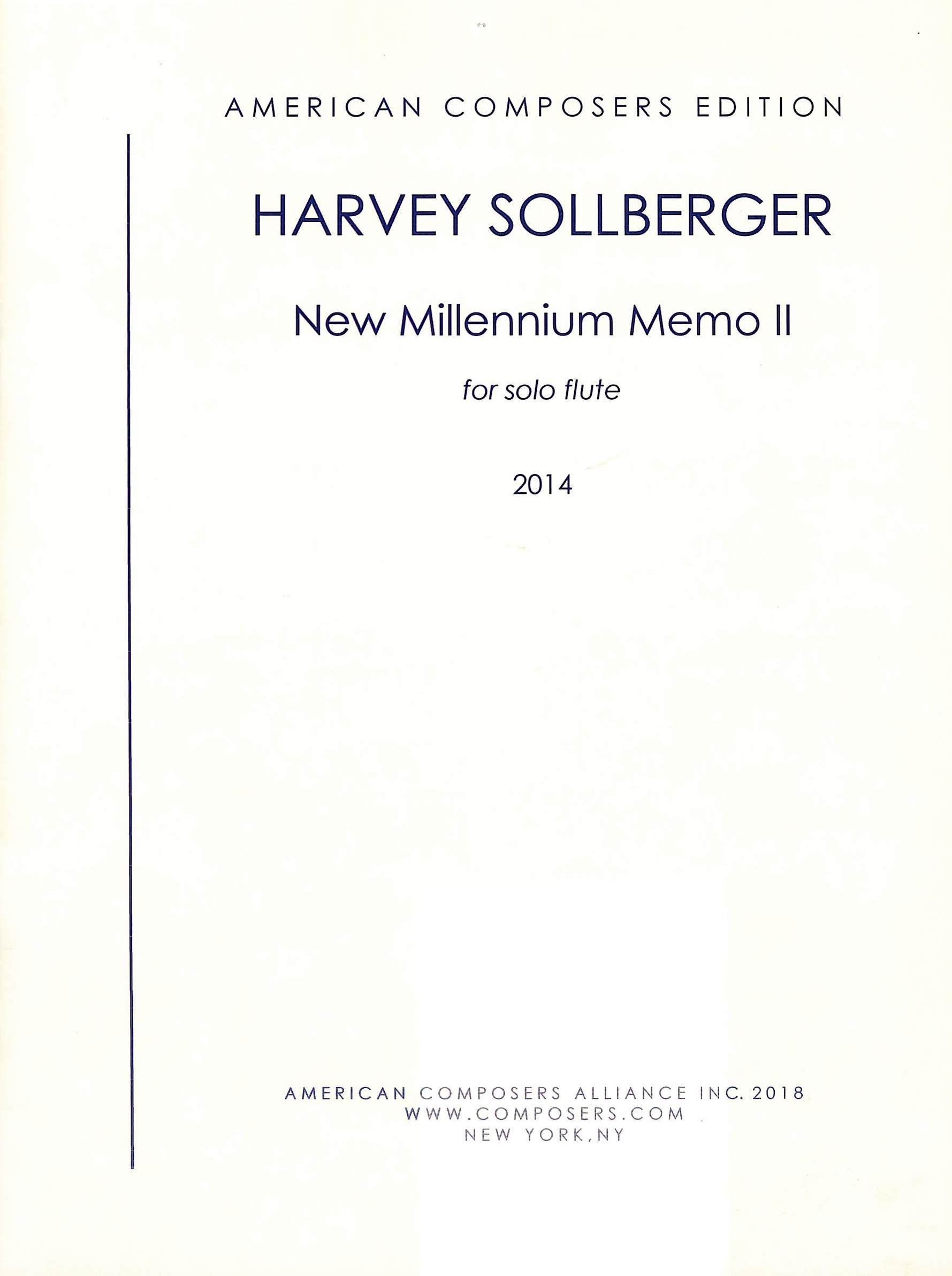 New Millennium Memo II