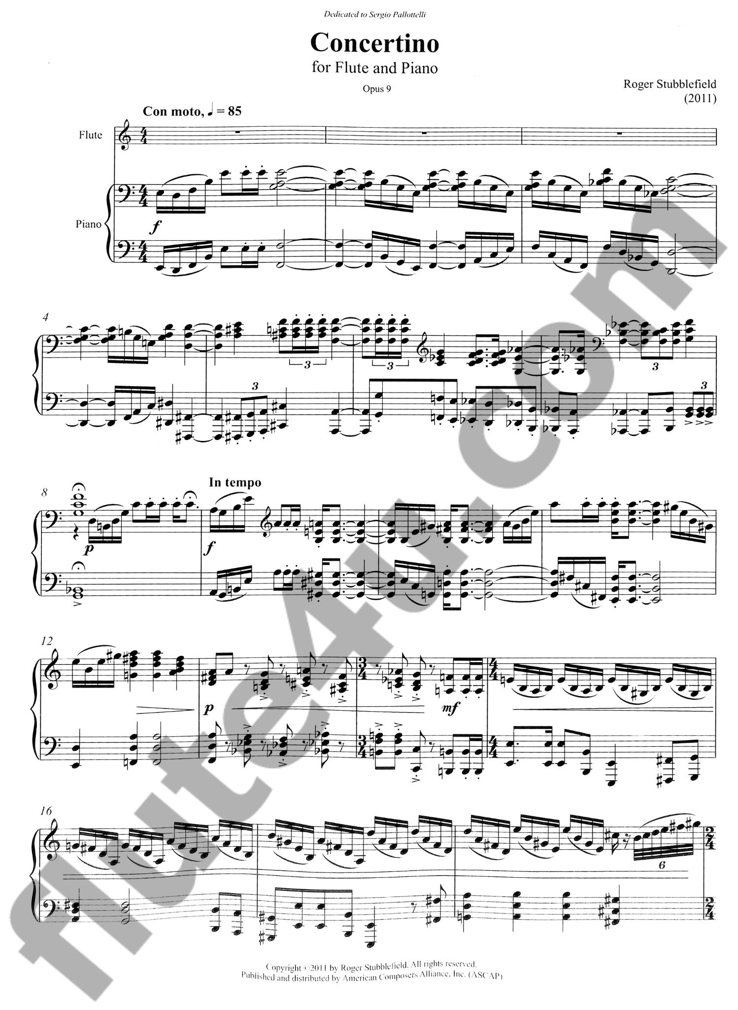 Stubblefield, R :: Concertino, op. 9