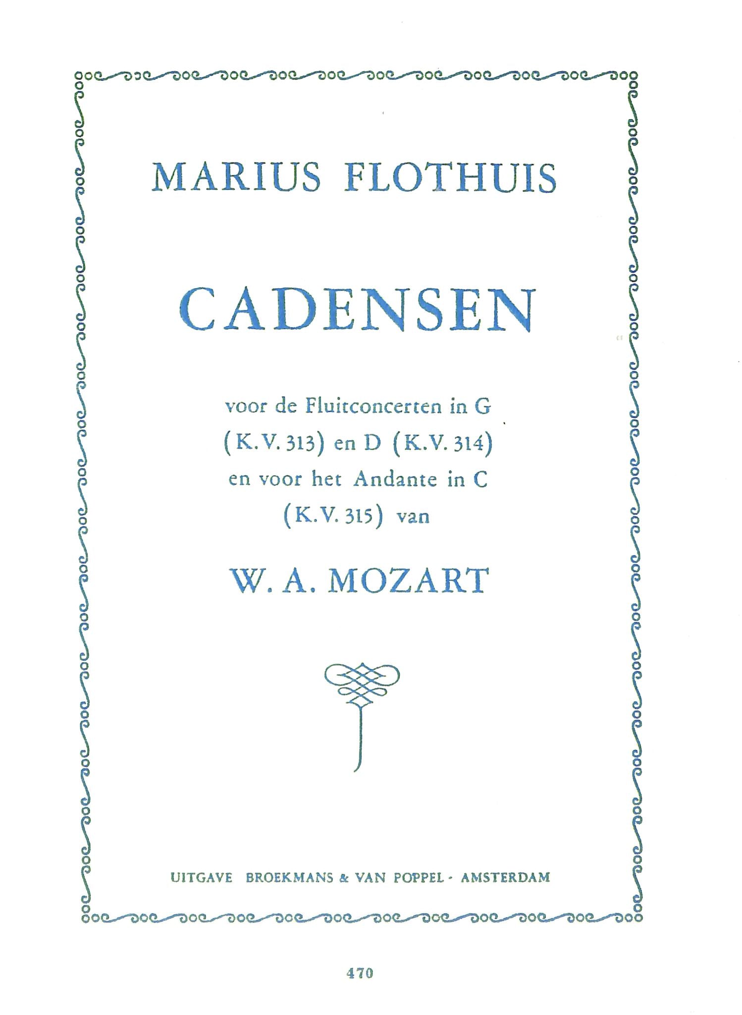 Flothuis, M :: Cadensen [Cadenzas]