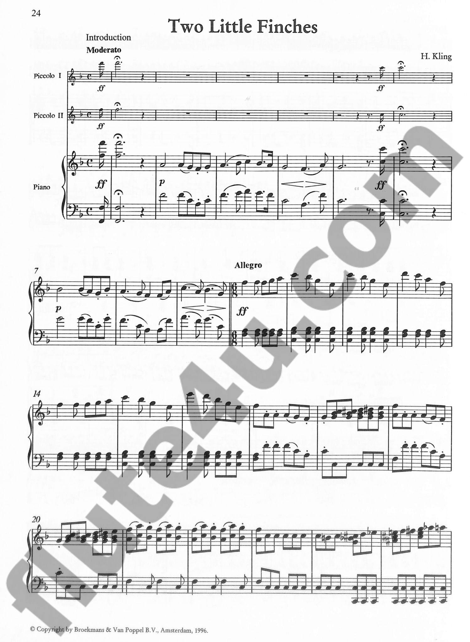 Various :: Album for two Piccolos and Piano