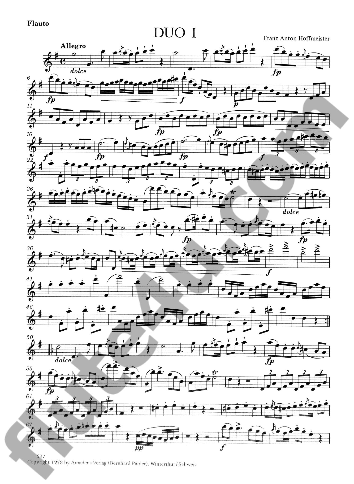 Hoffmeister, FA :: Drei konzertante Duos [Three Concert Duos]