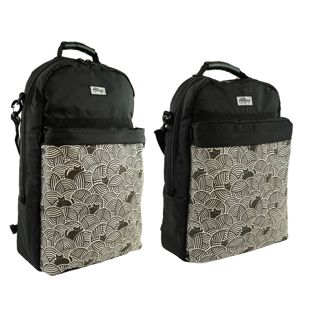 Altieri Flute/Piccolo/Laptop Backpack - Cats in Yarn