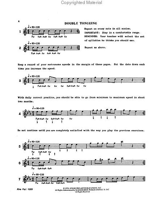 Salvo, V :: 243 Double and Triple Tonguing Exercises