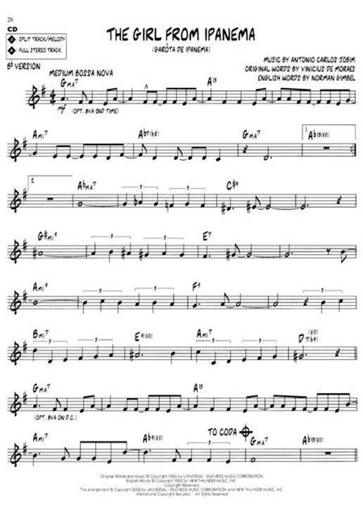 Jazz Play-Along: Volume 8 - Antonio Carlos Jobim and the Art of Bossa Nova
